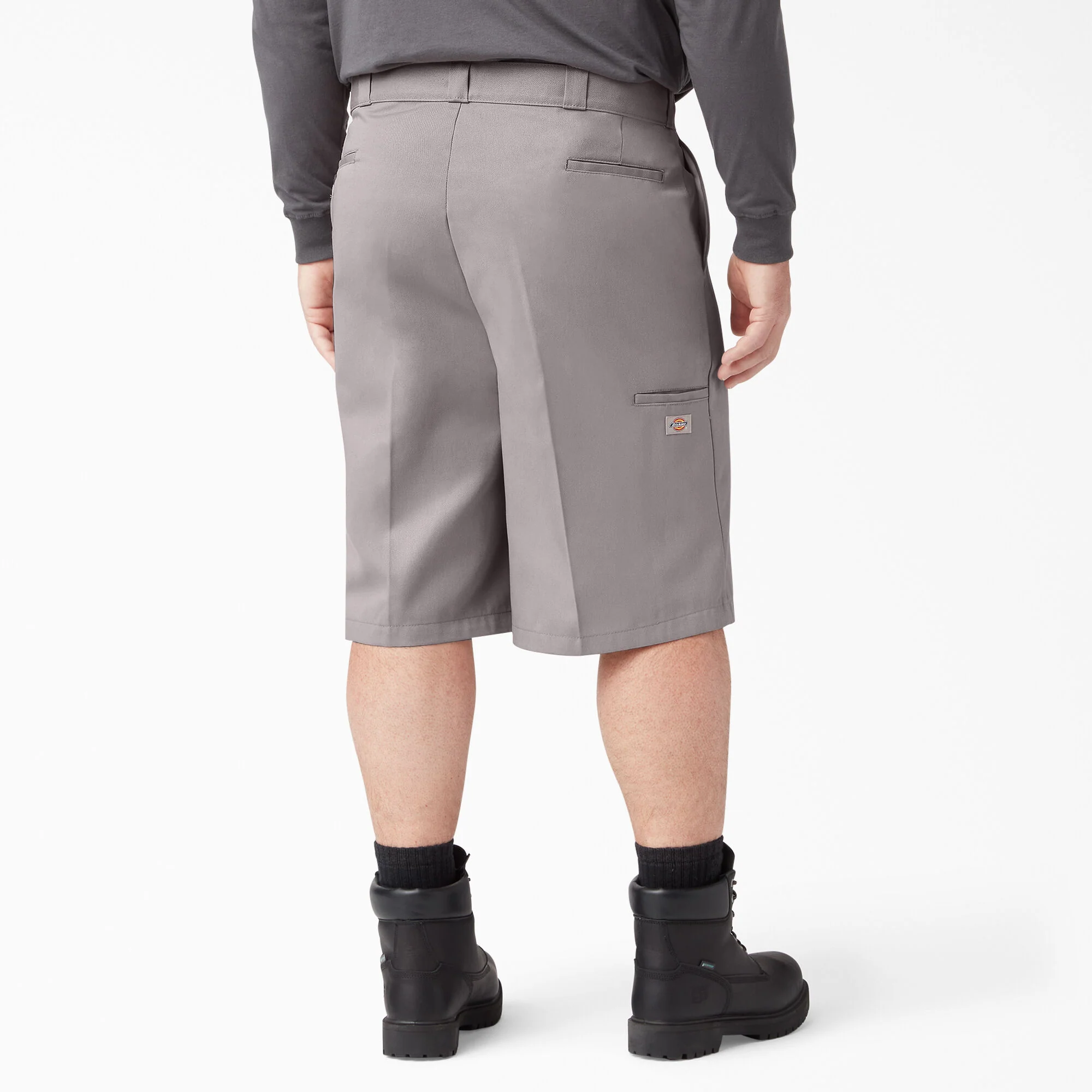 Dickies 13" Loose Fit Flat Front Work Shorts - Silver (42283) - Image 8
