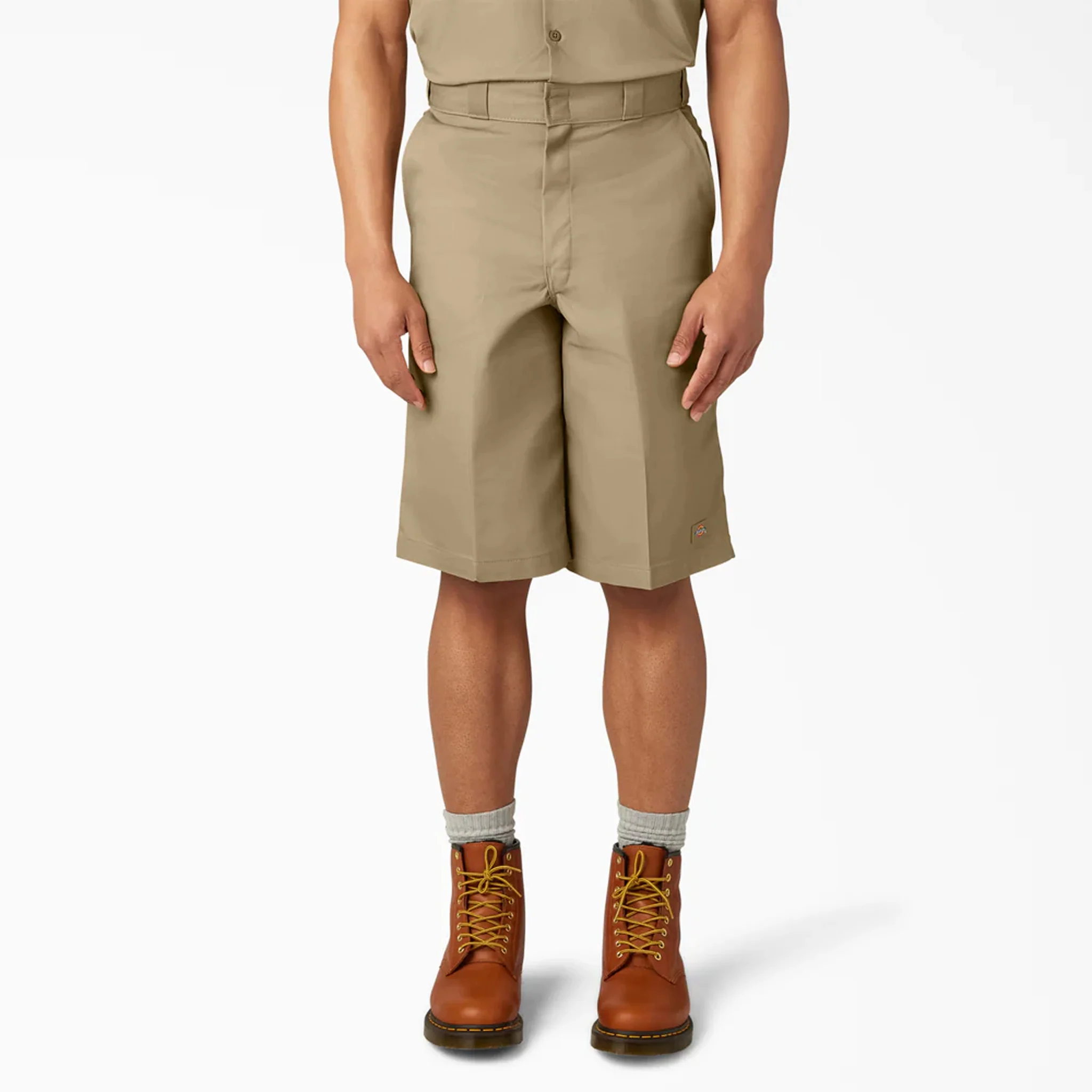 Dickies 13" Relaxed Fit Flat Front Work Shorts, Desert Sand, 48W, Clearance