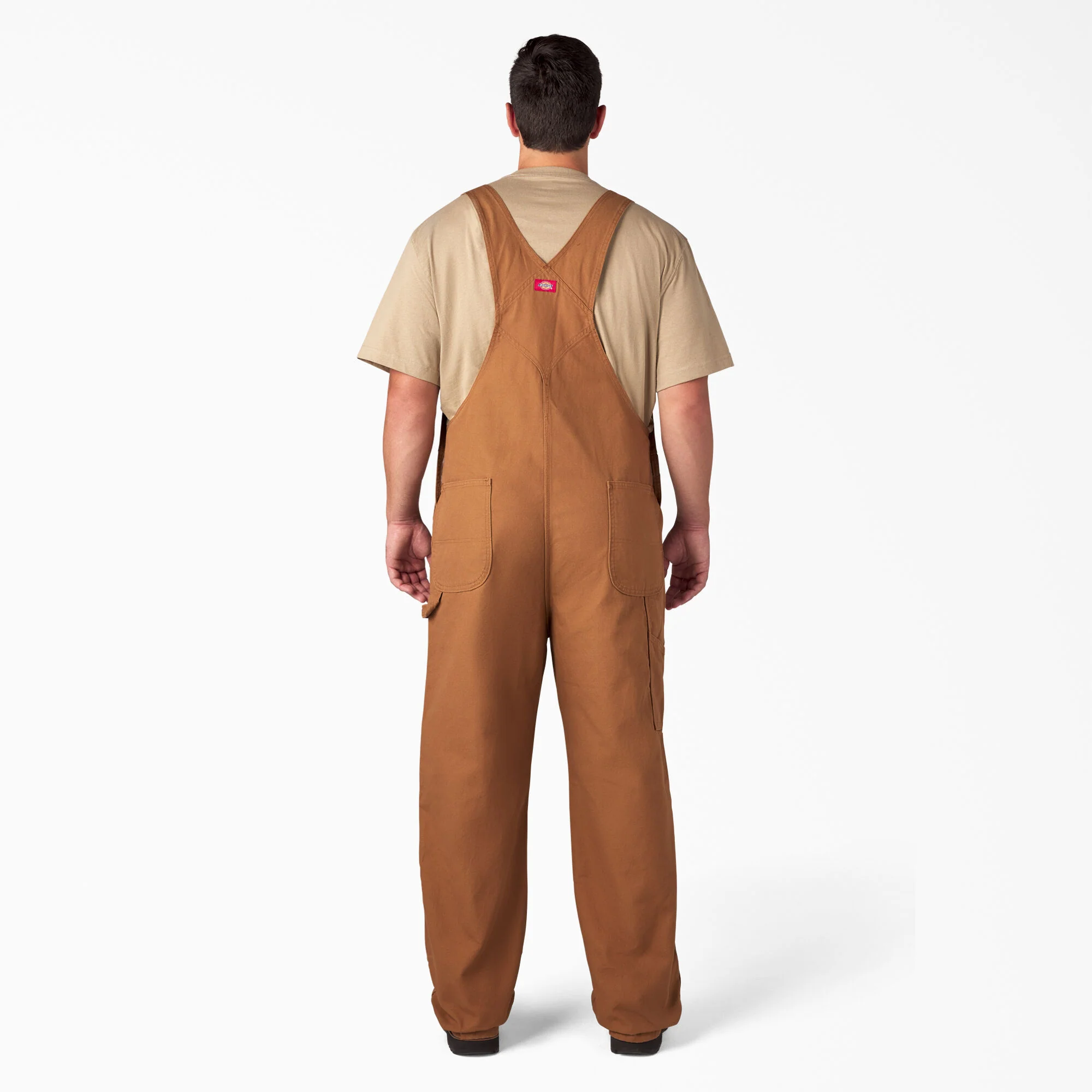 Dickies Classic Bib Overalls - Rinsed Brown Duck - DB100 - Image 10
