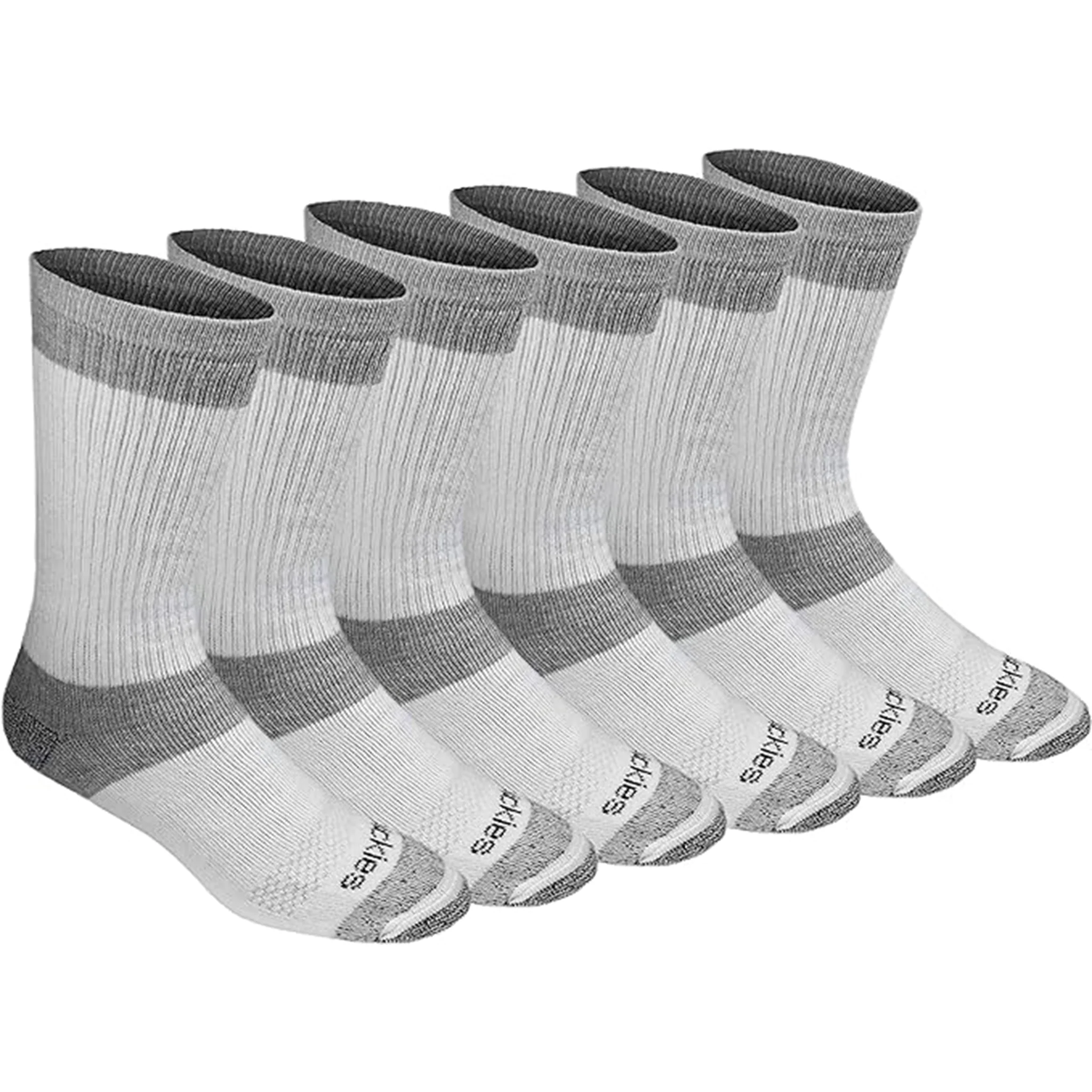 Dickies Men's 6 Packs Dri-Tech Max Cushion Crew Socks, Sizes 6-12 (I611010) - Image 3