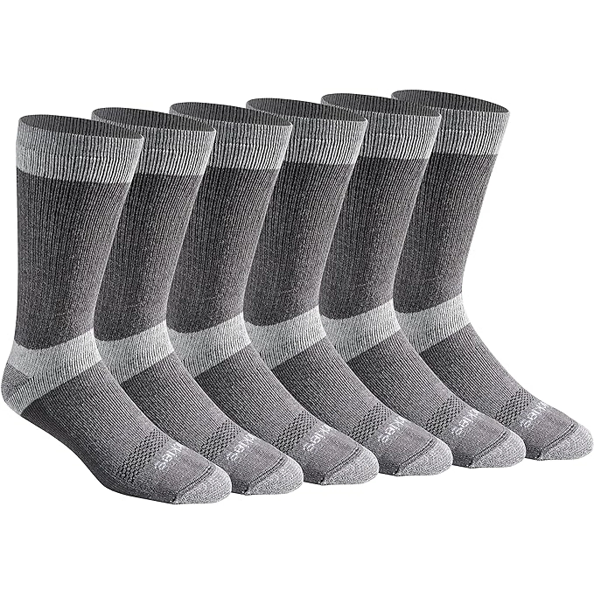 Dickies Men's 6 Packs Dri-Tech Max Cushion Crew Socks, Sizes 6-12 (I611010) - Image 5