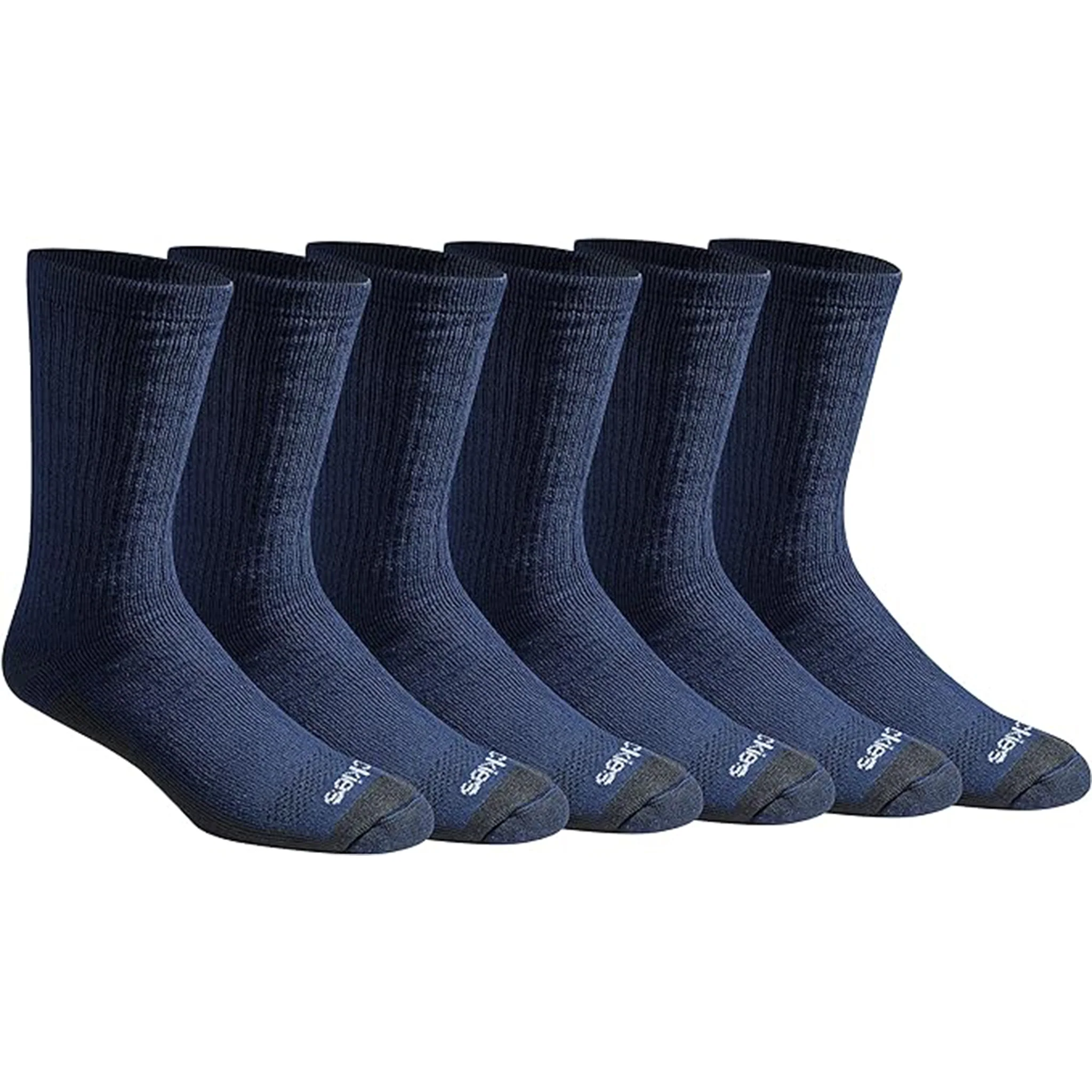 Dickies Men's 6 Packs Dri-Tech Max Cushion Crew Socks, Sizes 6-12 (I611010) - Image 9