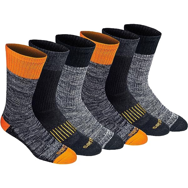 Dickies Men's 6 Packs Dri-Tech Moisture Control Crew Work Socks, Sizes 6-12 (I11750) - Image 14