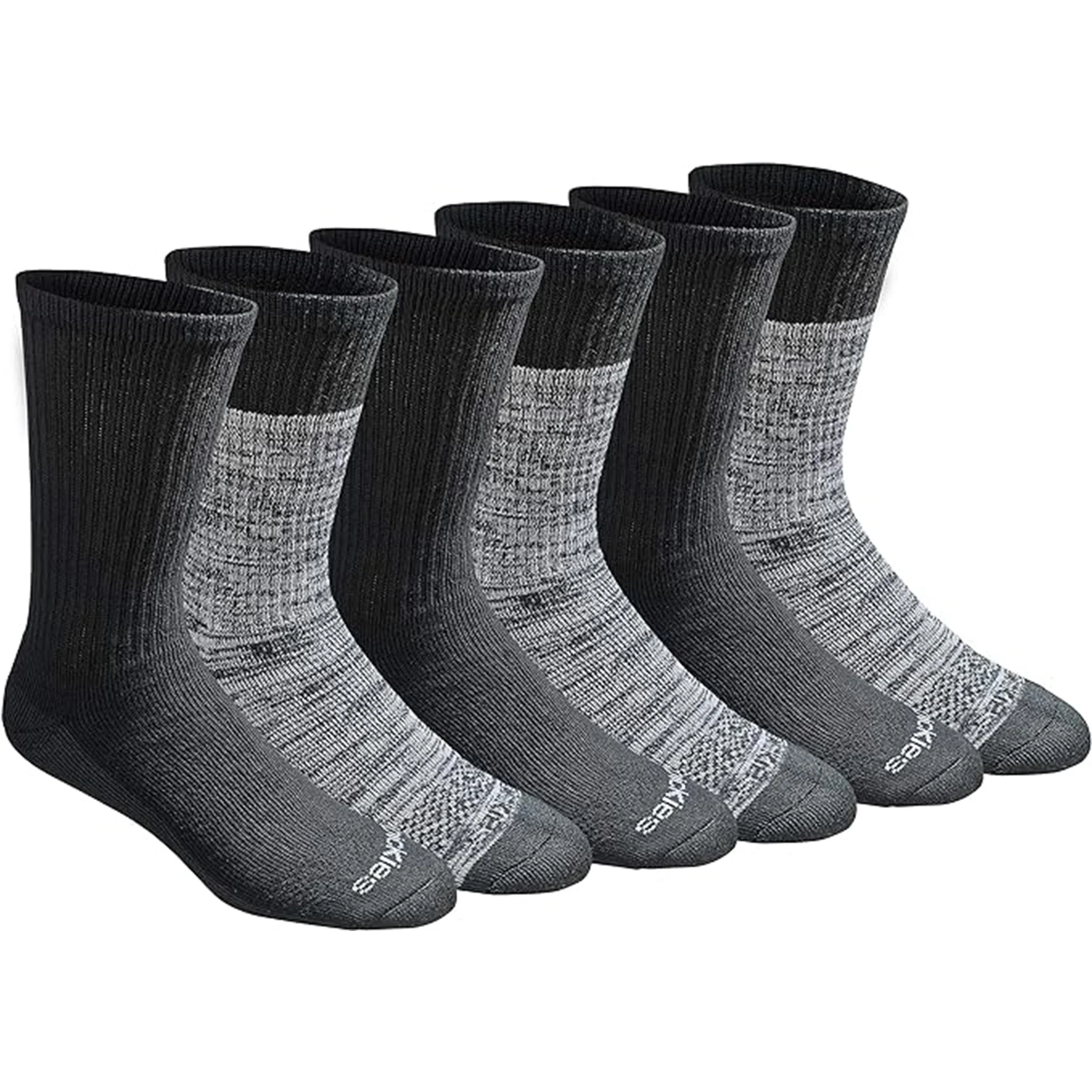 Dickies Men's 6 Packs Dri-Tech Moisture Control Crew Work Socks, Sizes 6-12 (I11750) - Image 2