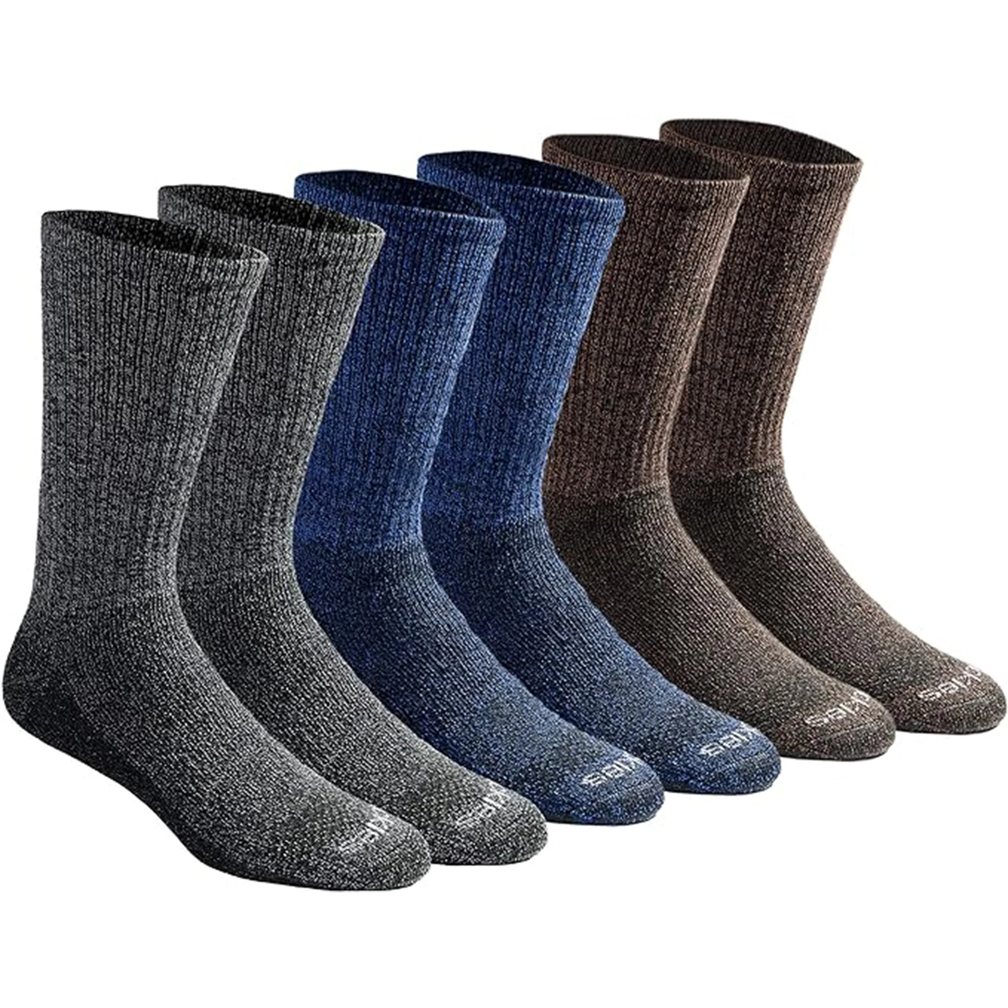Dickies Men's 6 Packs Dri-Tech Moisture Control Crew Work Socks, Sizes 6-12 (I11750) - Image 4
