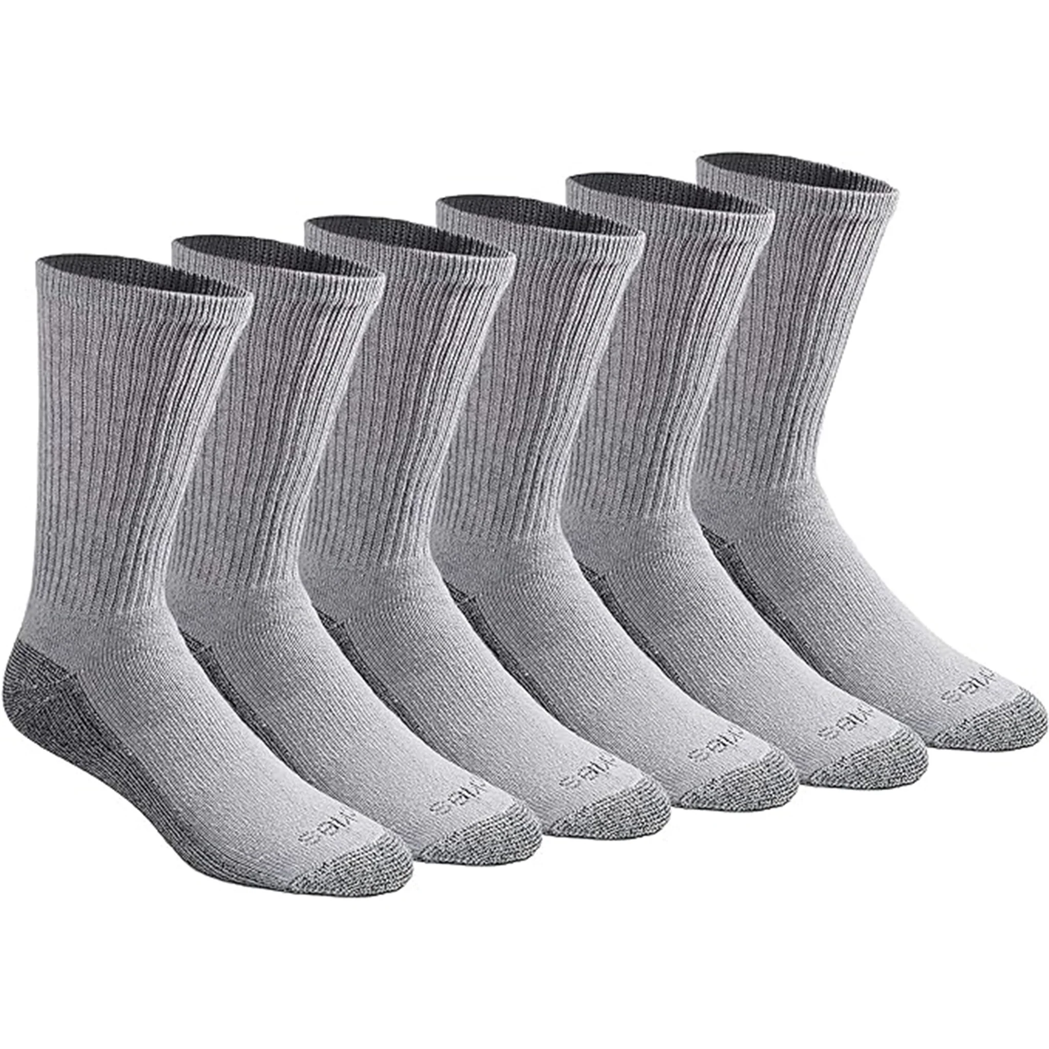 Dickies Men's 6 Packs Dri-Tech Moisture Control Crew Work Socks, Sizes 6-12 (I11750) - Image 6