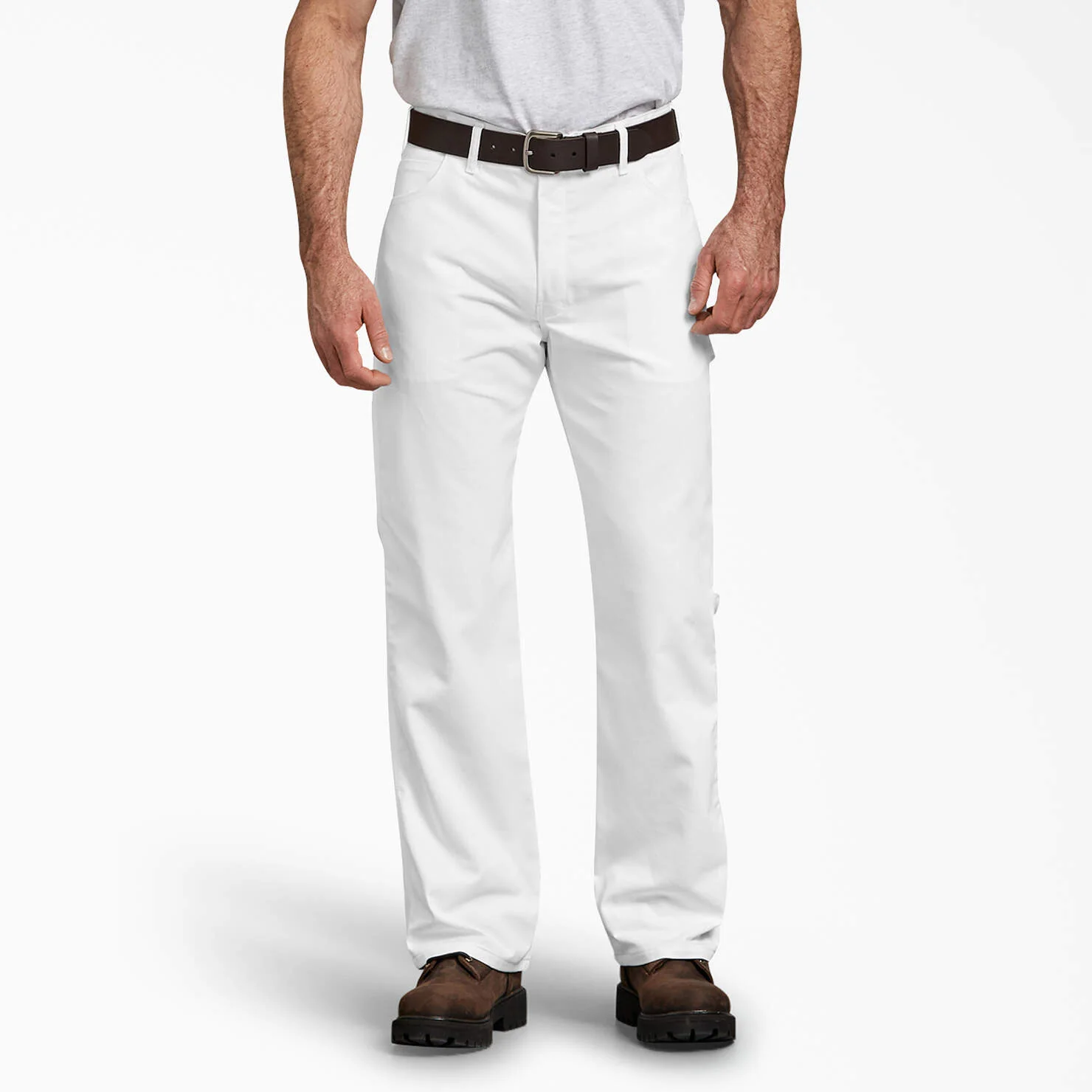 Dickies FLEX Duck Canvas Utility Painter's Pants - White WP823