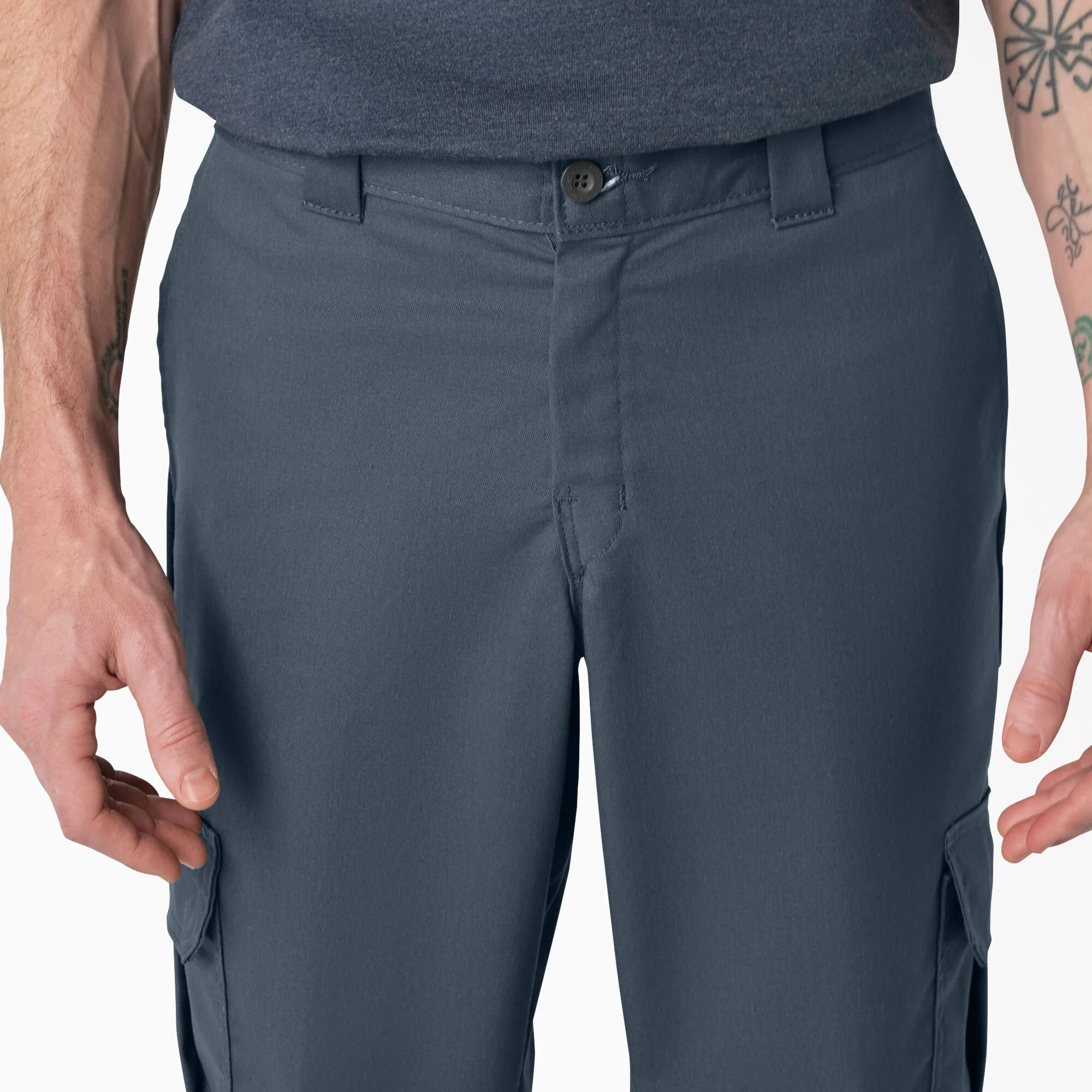 Dickies FLEX Regular Fit Cargo Pants - Airforce Blue-DWP595 - Image 4