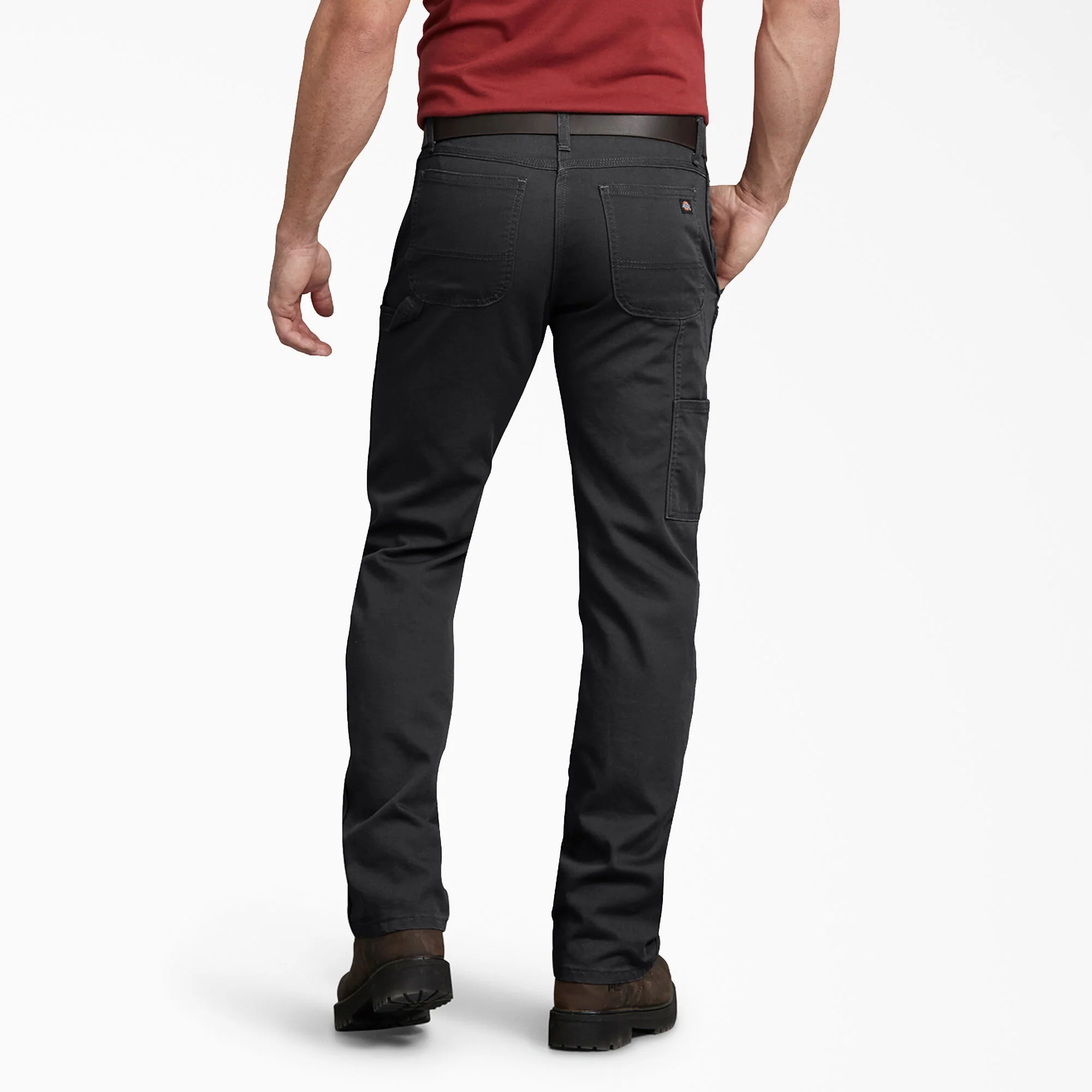 Dickies FLEX Regular Fit Duck Carpenter Pants - Stonewashed Black DP802 - Image 3
