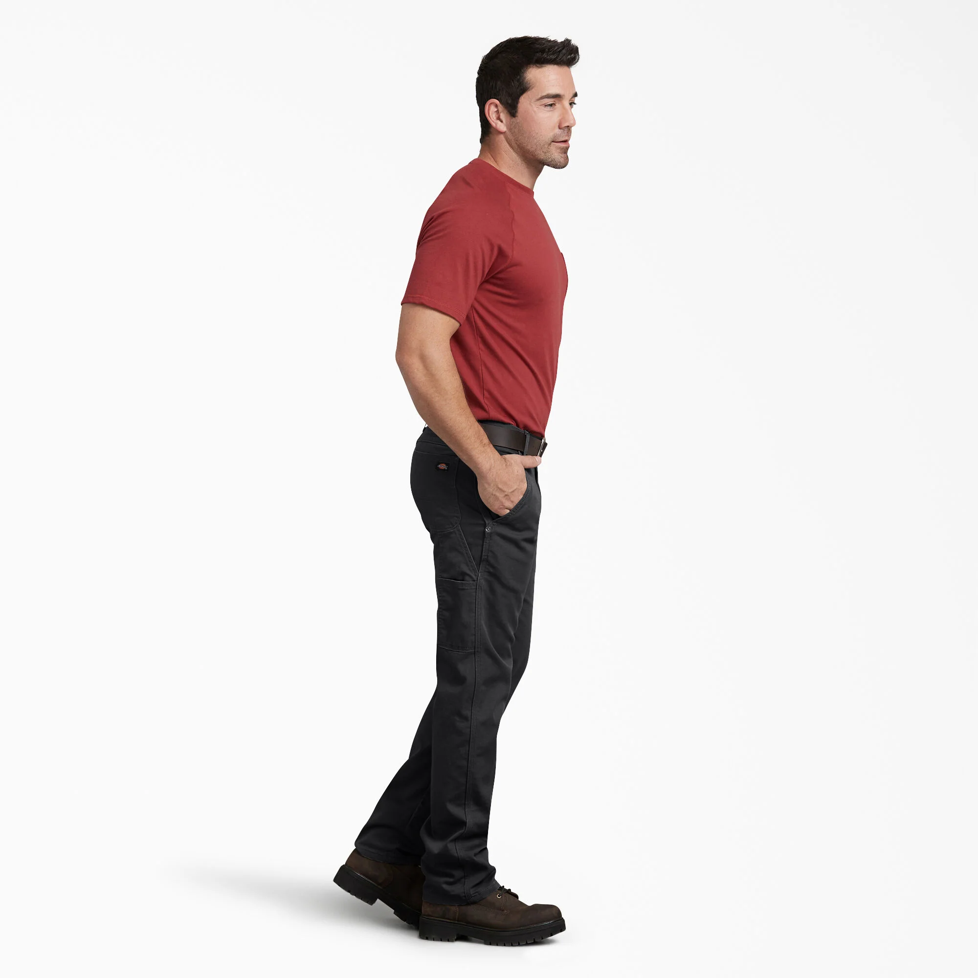 Dickies FLEX Regular Fit Duck Carpenter Pants - Stonewashed Black DP802 - Image 5