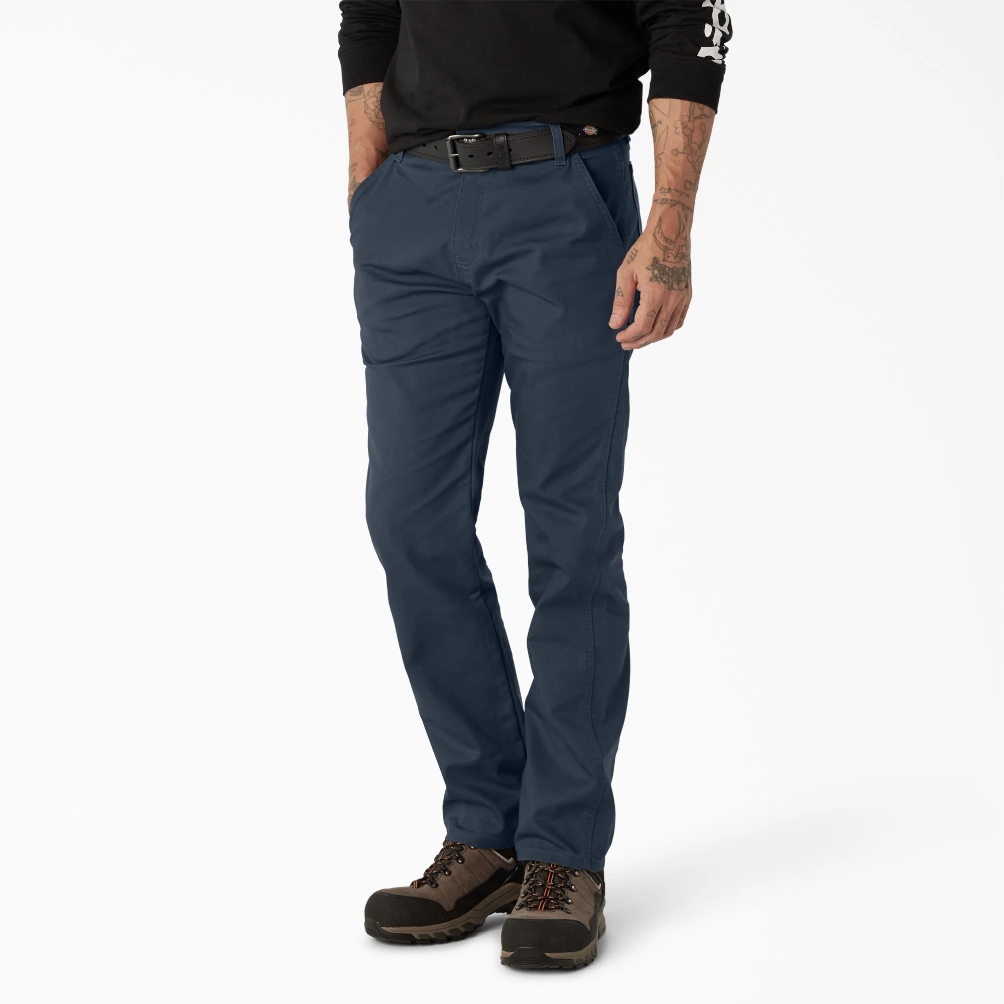 Dickies FLEX Regular Fit Duck Carpenter Pants - Stonewashed Dark Navy DP802
