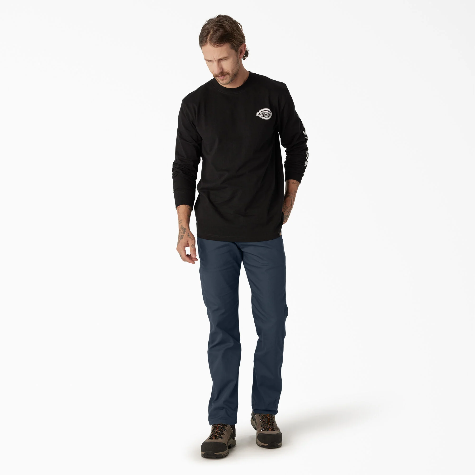Dickies FLEX Regular Fit Duck Carpenter Pants - Stonewashed Dark Navy DP802 - Image 6