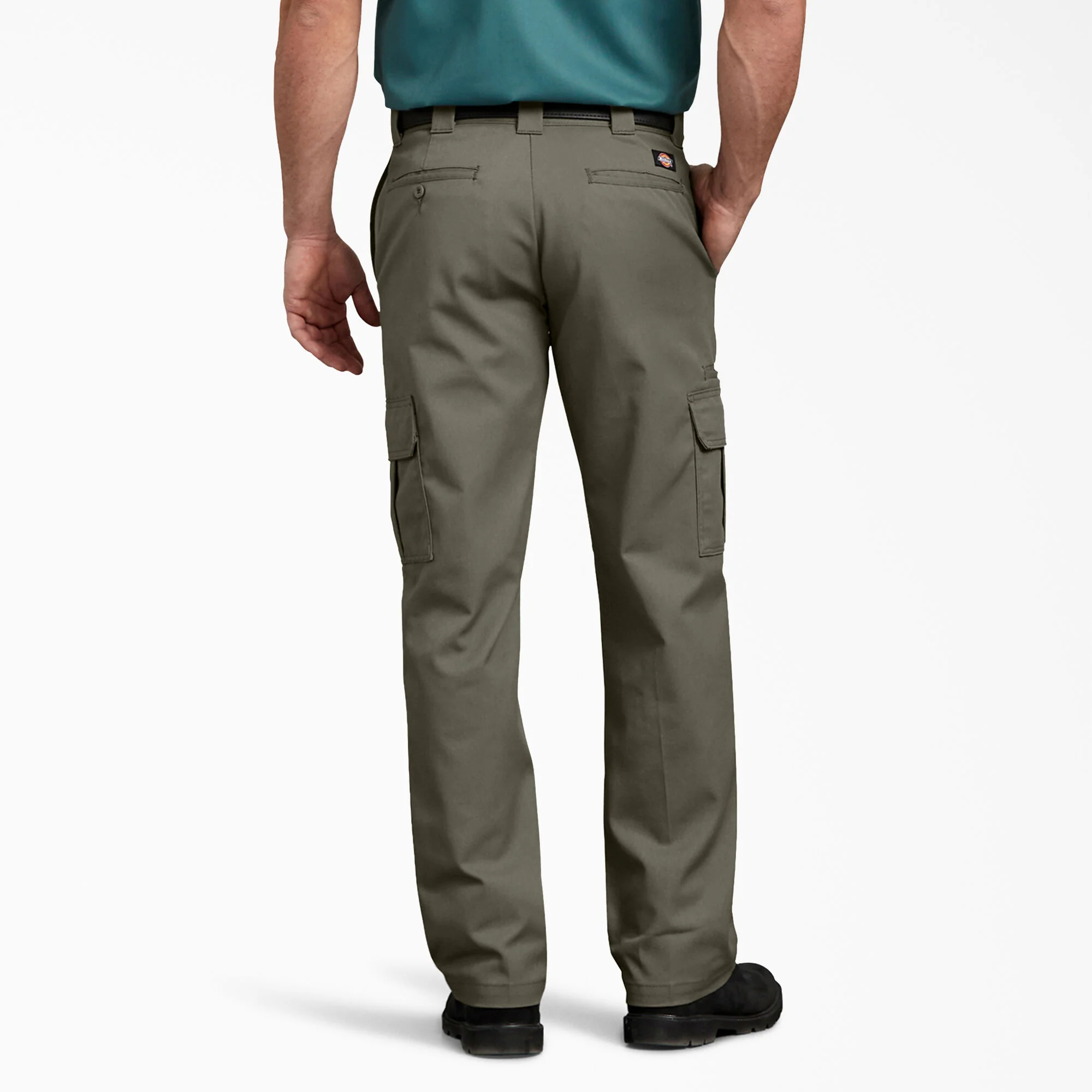 Dickies FLEX Regular Fit Cargo Pants - Moss Green-DWP595 - Image 3