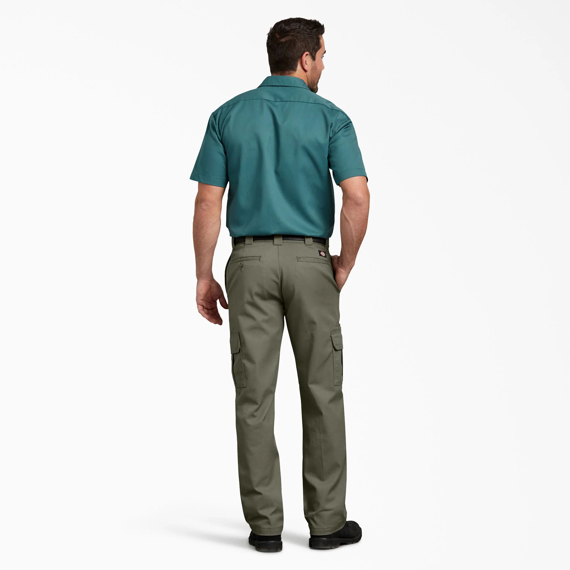 Dickies FLEX Regular Fit Cargo Pants - Moss Green-DWP595 - Image 6