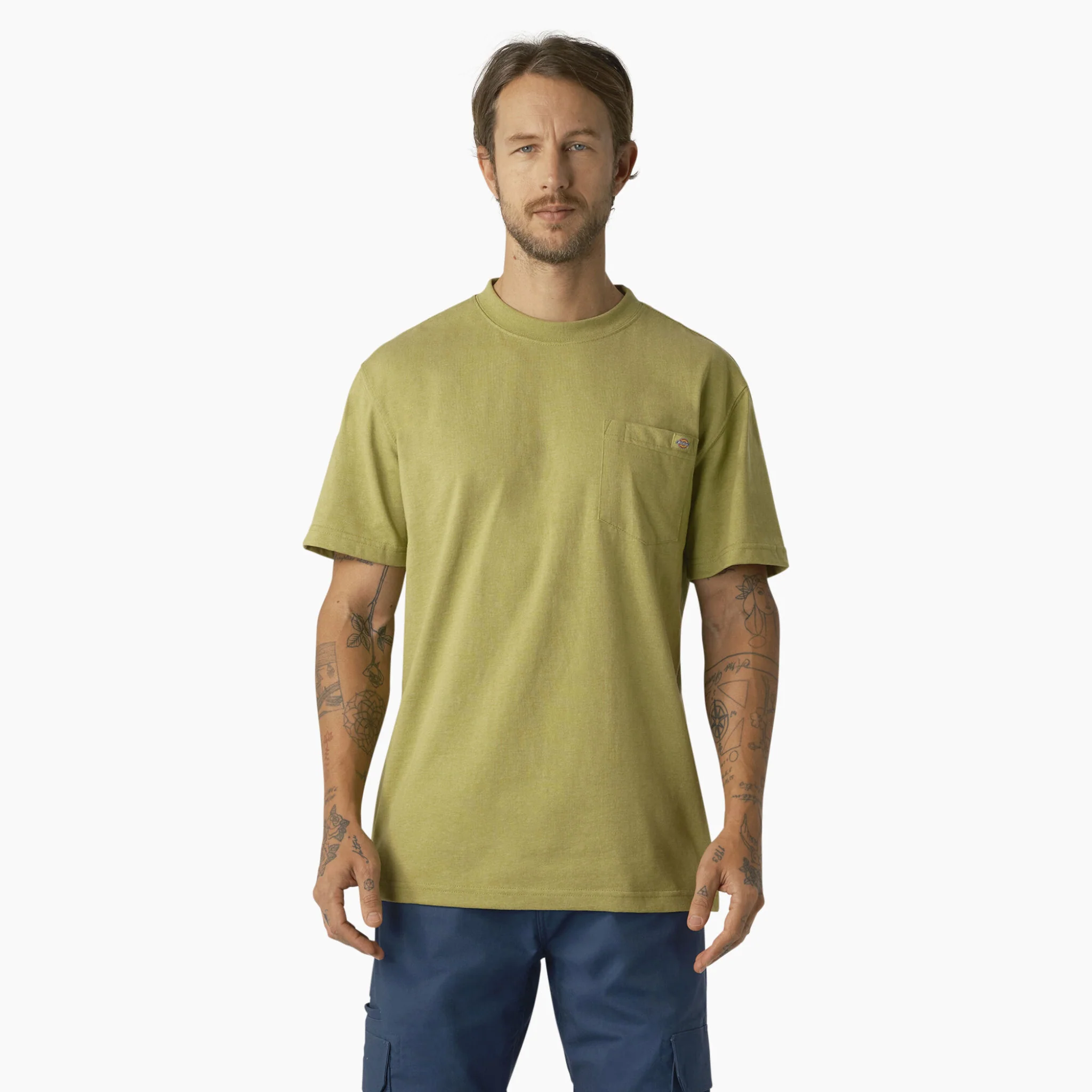 Dickies Heavyweight Heathered Short Sleeve Pocket T-Shirt - Image 10