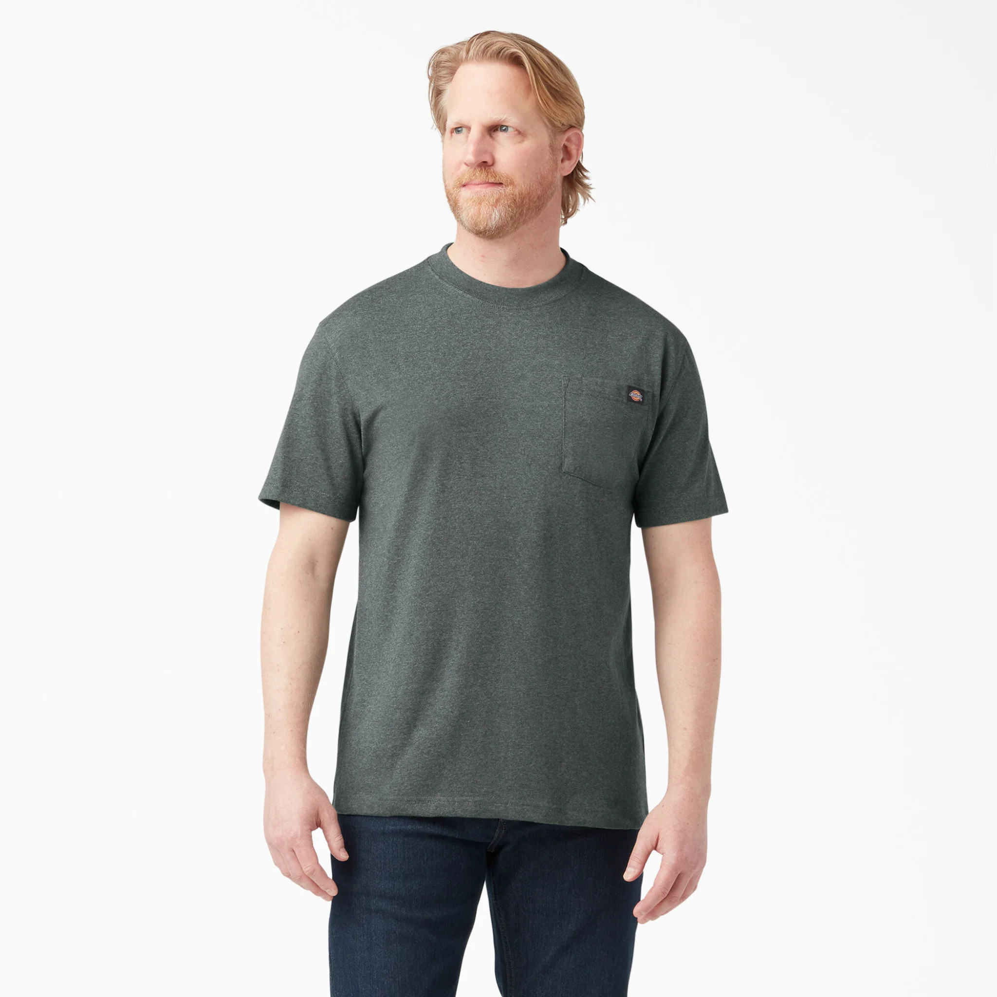 Dickies Heavyweight Heathered Short Sleeve Pocket T-Shirt - Image 12