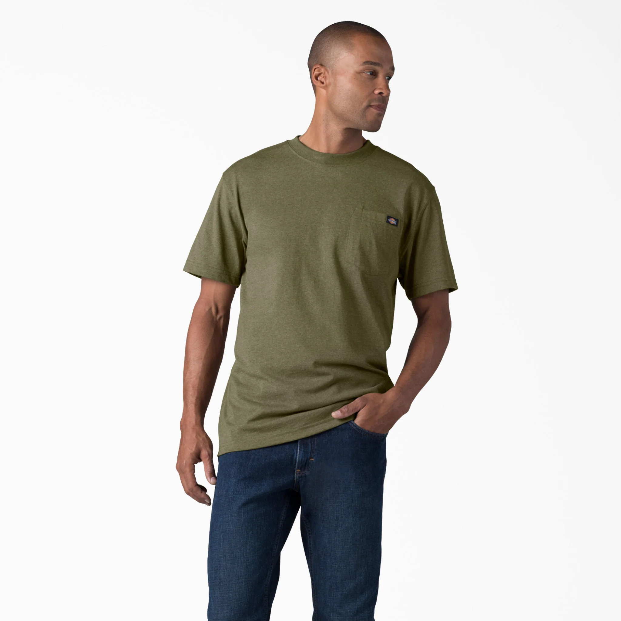 Dickies Heavyweight Heathered Short Sleeve Pocket T-Shirt - Image 15