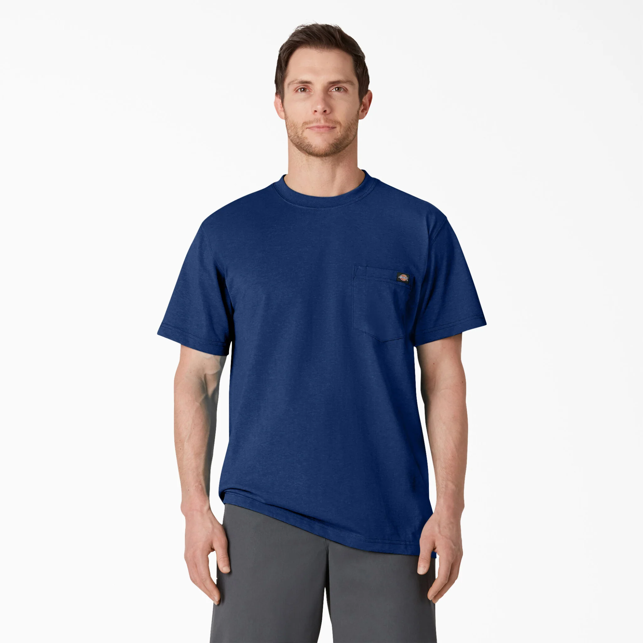 Dickies Heavyweight Heathered Short Sleeve Pocket T-Shirt - Image 16