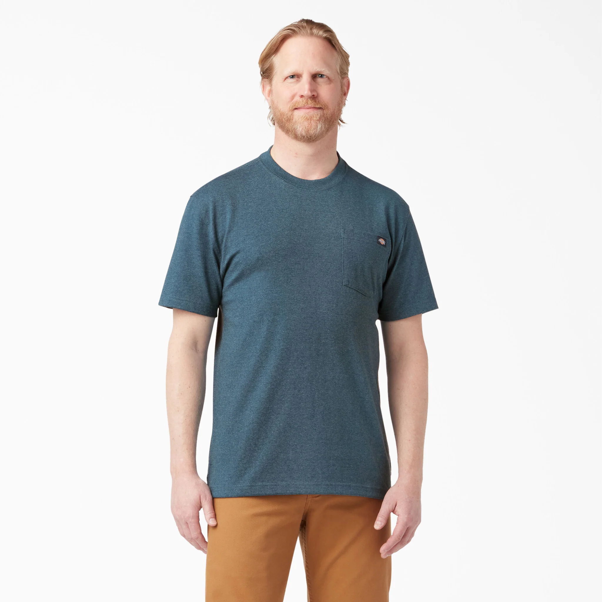 Dickies Heavyweight Heathered Short Sleeve Pocket T-Shirt - Image 4