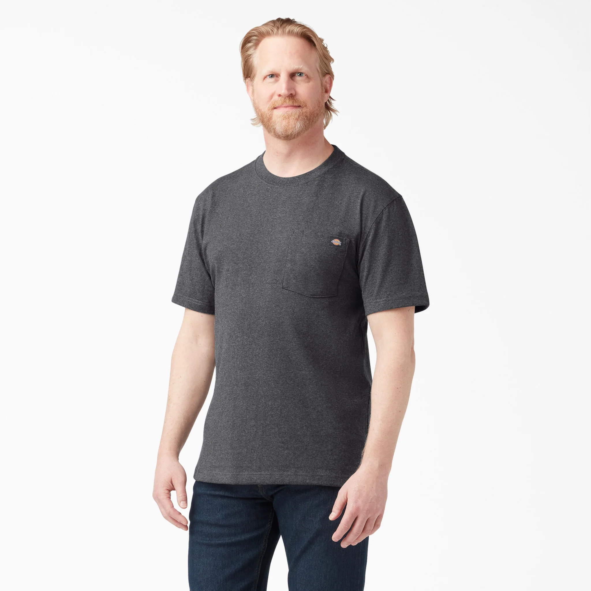 Dickies Heavyweight Heathered Short Sleeve Pocket T-Shirt - Image 6