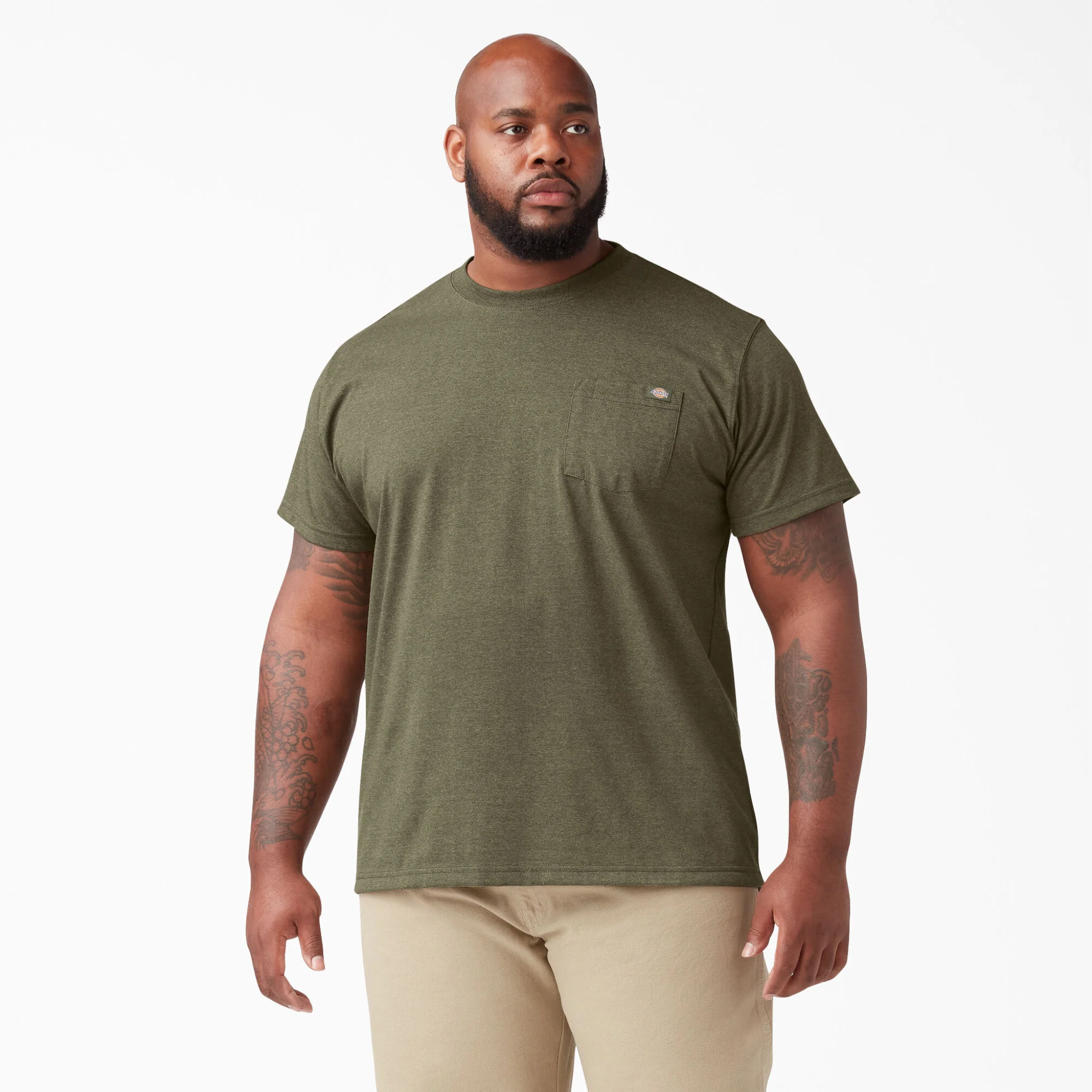 Dickies Heavyweight Heathered Short Sleeve Pocket T-Shirt - Big and Tall WS450 - Image 15