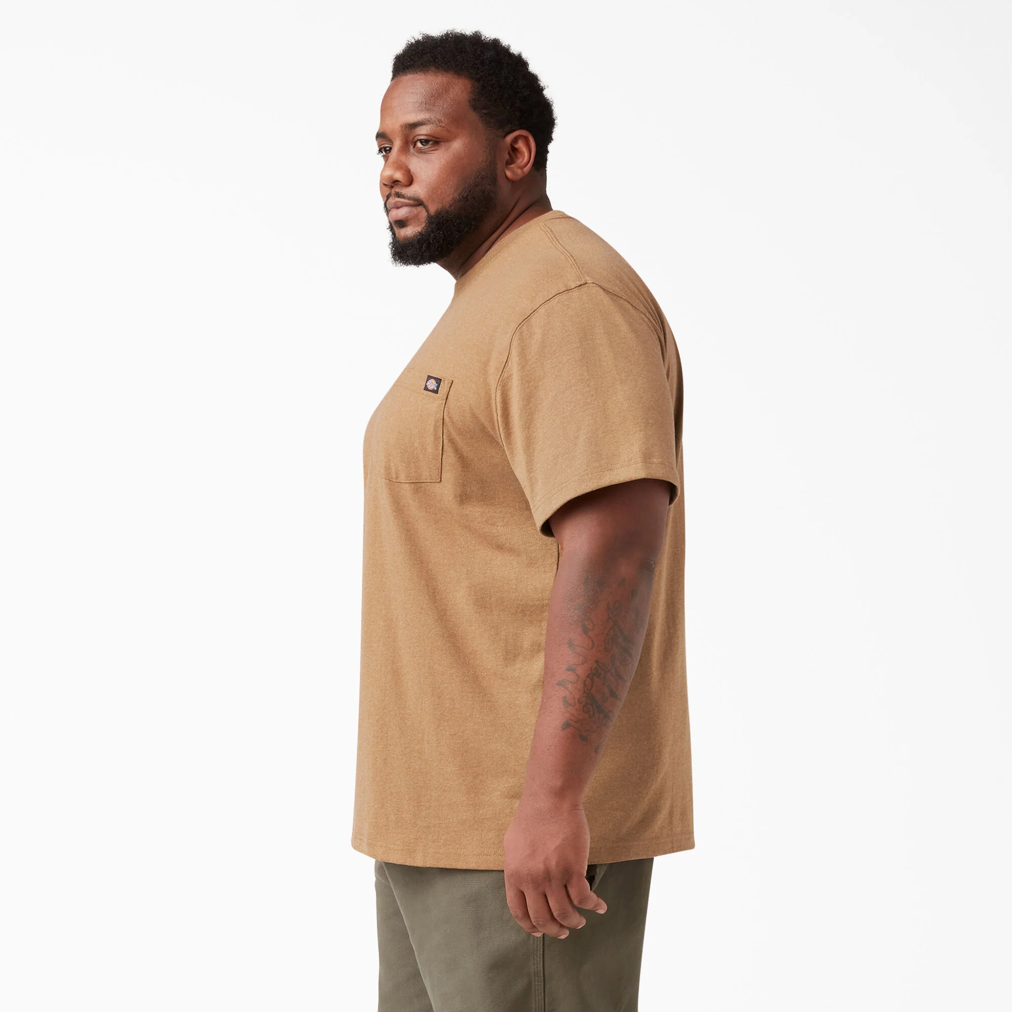 Dickies Heavyweight Heathered Short Sleeve Pocket T-Shirt - Big and Tall WS450 - Image 2