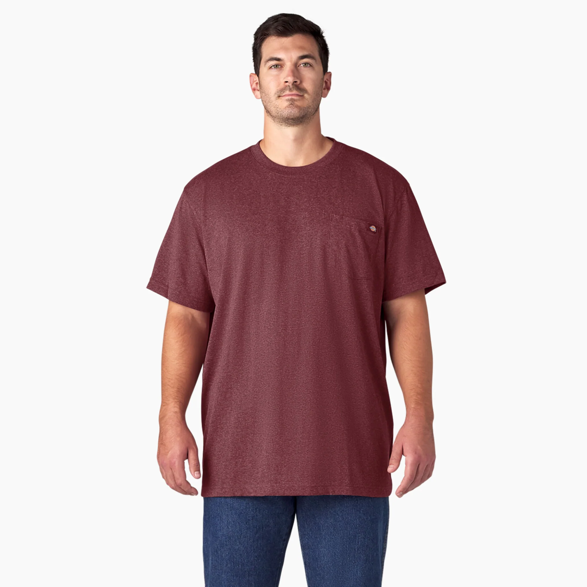 Dickies Heavyweight Heathered Short Sleeve Pocket T-Shirt - Big and Tall WS450 - Image 5