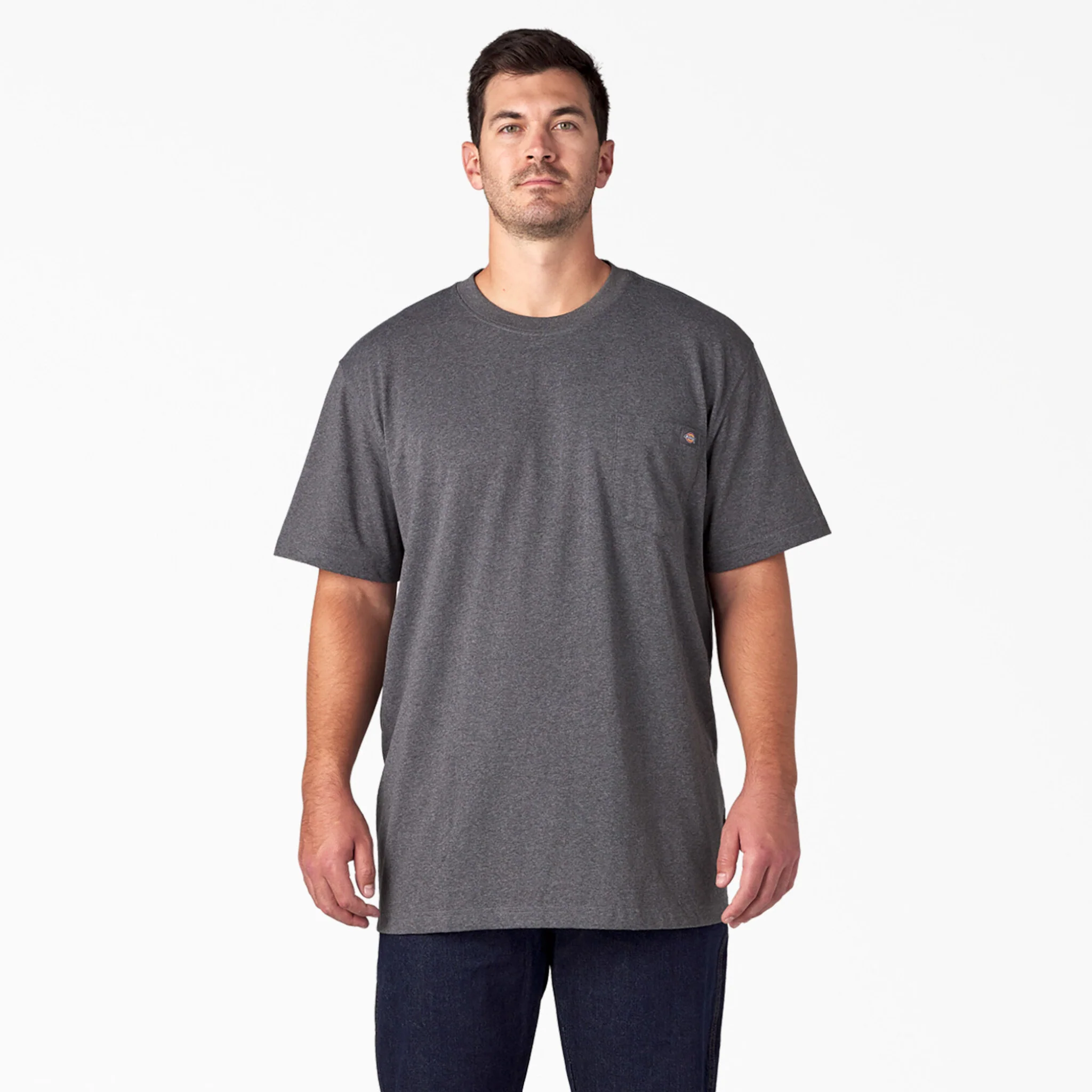 Dickies Heavyweight Heathered Short Sleeve Pocket T-Shirt - Big and Tall WS450 - Image 6