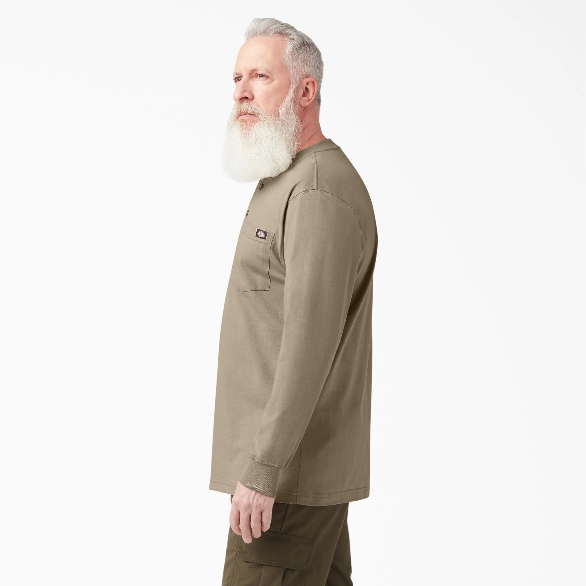 Dickies Heavyweight Long Sleeve Henley T-Shirt - Image 11