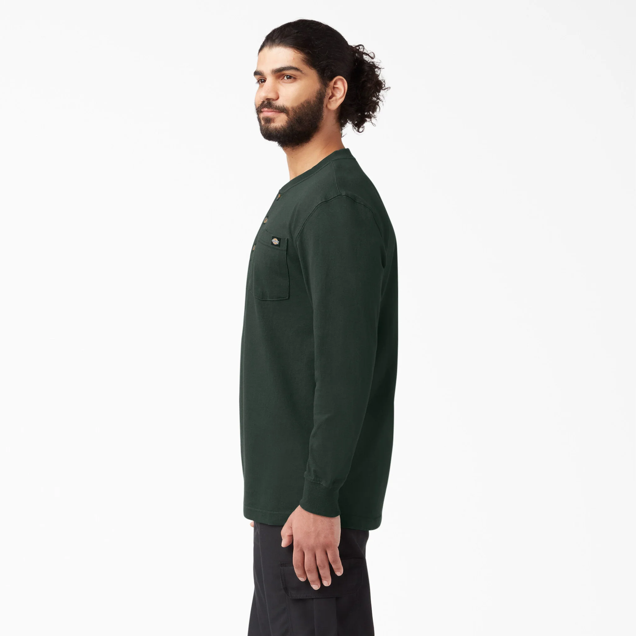 Dickies Heavyweight Long Sleeve Henley T-Shirt - Image 14