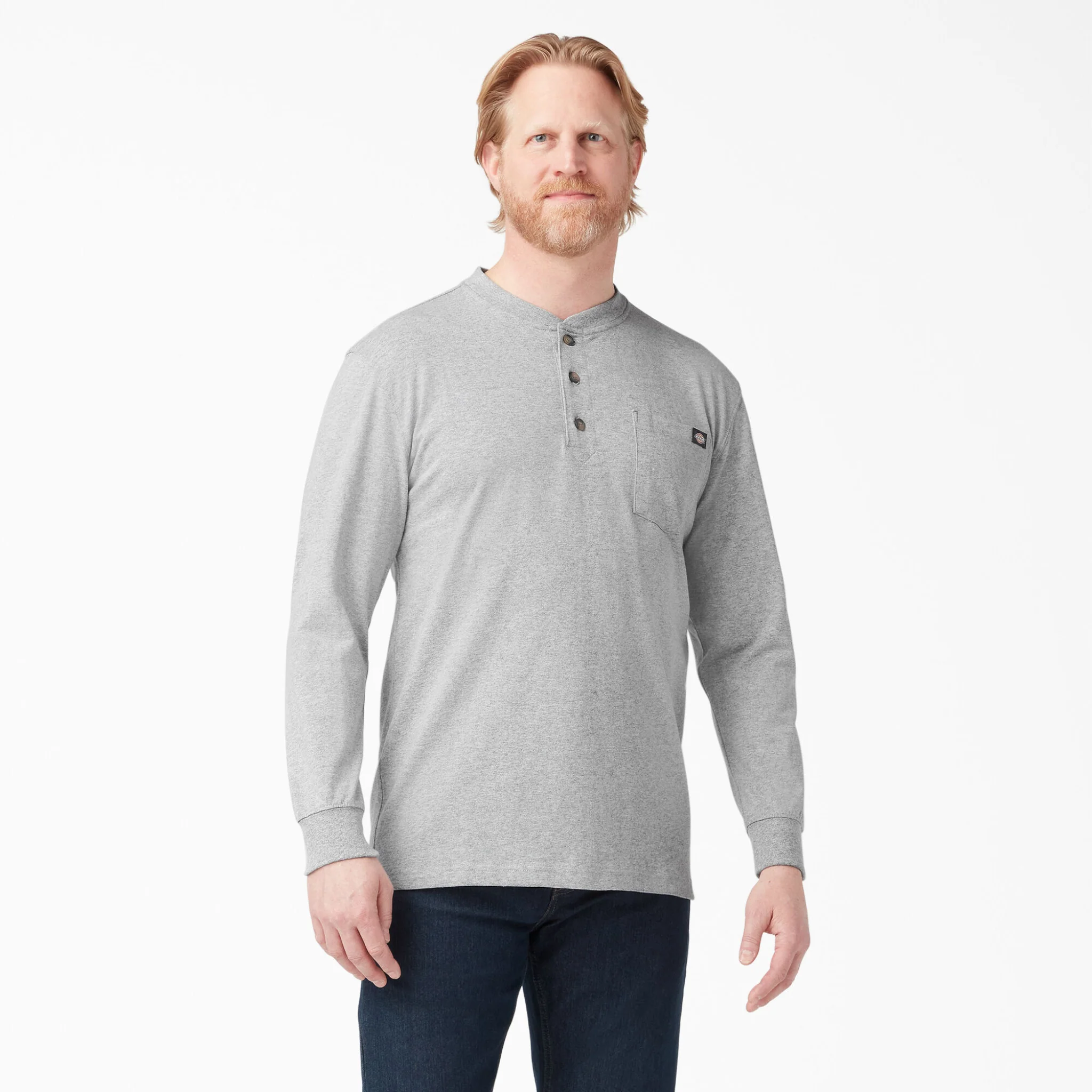Dickies Heavyweight Long Sleeve Henley T-Shirt - Image 16