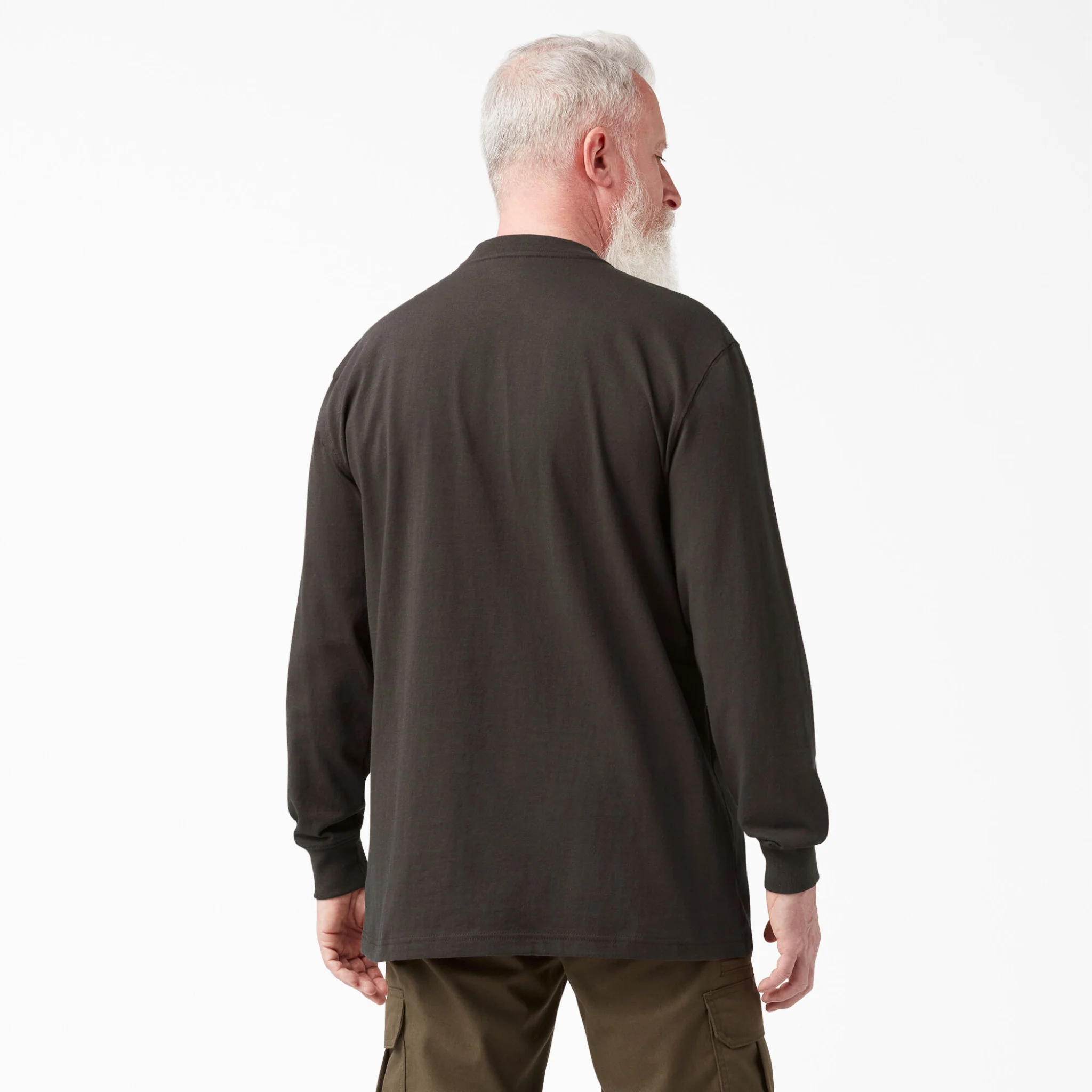 Dickies Heavyweight Long Sleeve Henley T-Shirt - Image 6