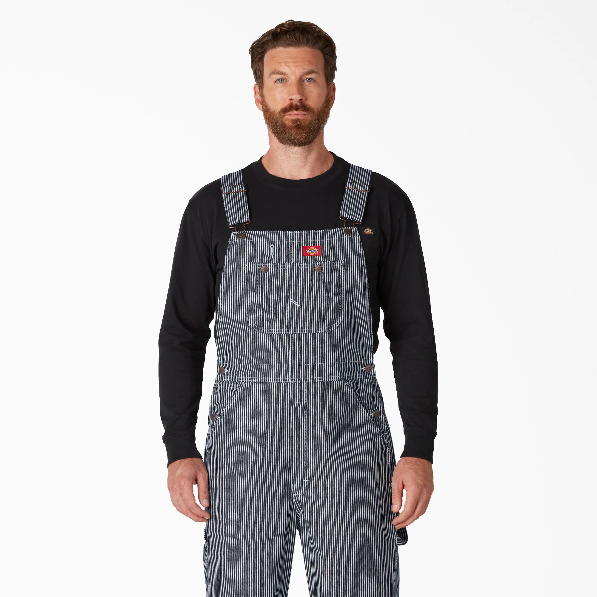 Dickies Hickory Stripe Bib Overalls - 83297HS - Image 4
