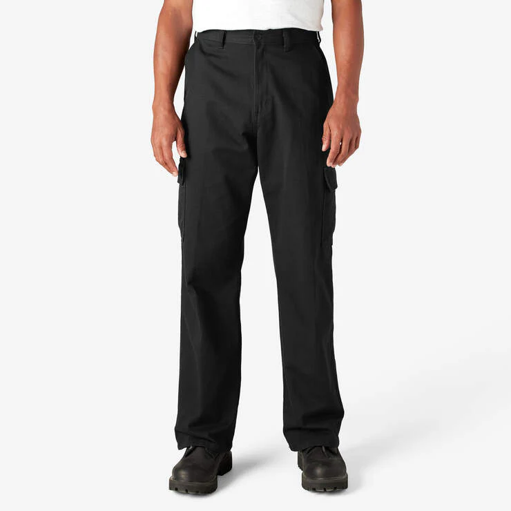 Dickies Loose Fit Cargo Pants - Rinsed Black  ( 23214RBK)