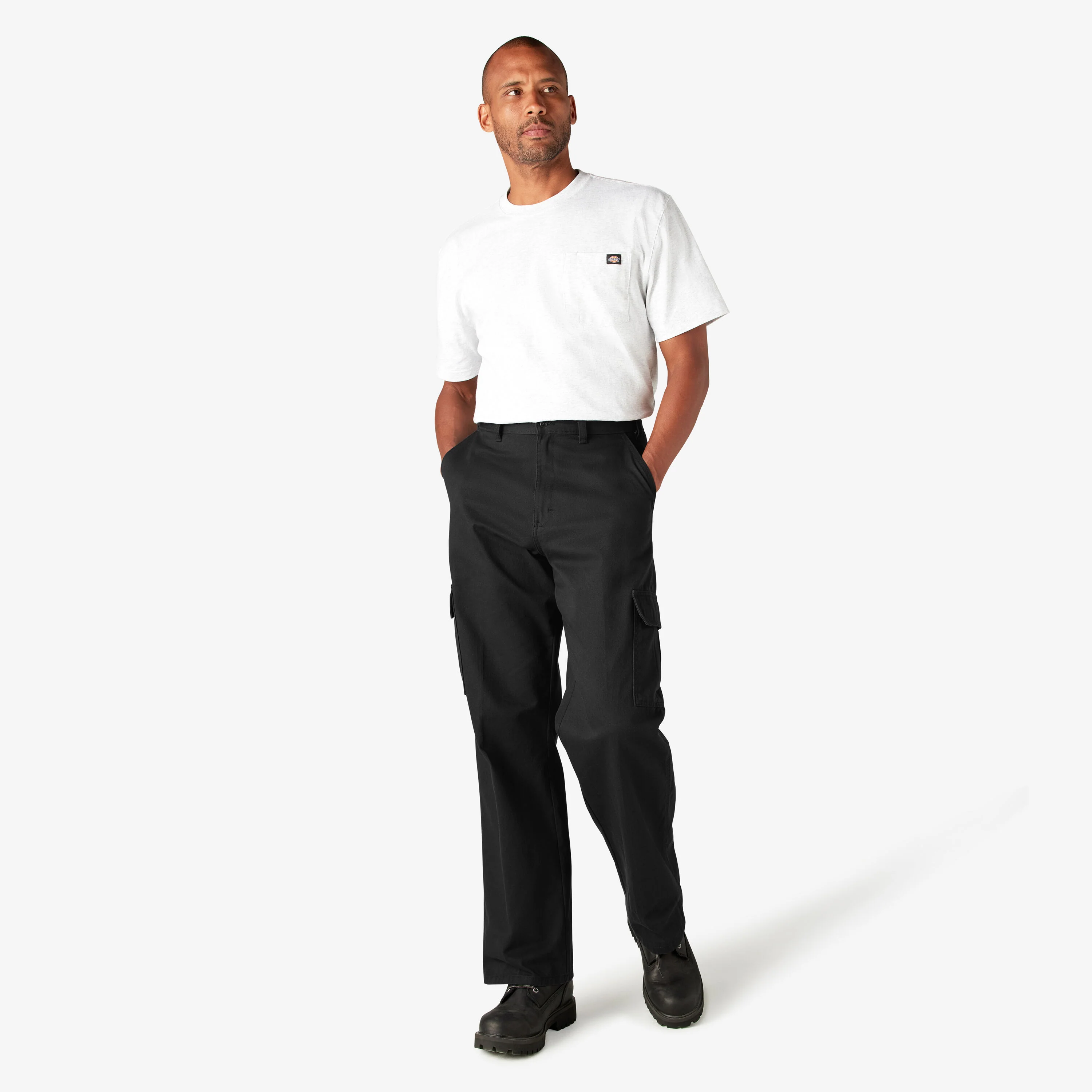 Dickies Loose Fit Cargo Pants - Rinsed Black  ( 23214RBK) - Image 9