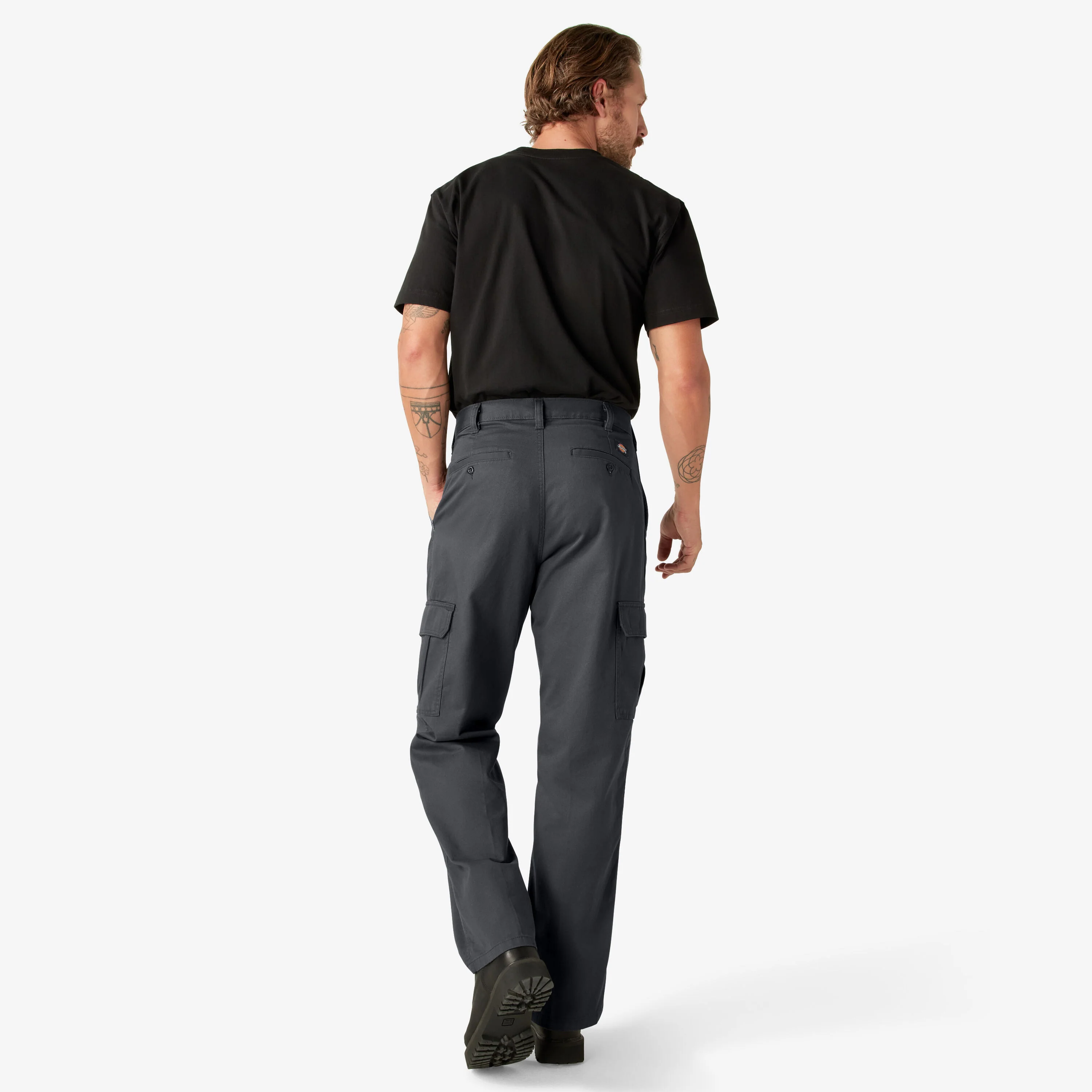 Dickies Loose Fit Cargo Pants - Rinsed Charcoal Gray (23214RCH) - Image 9