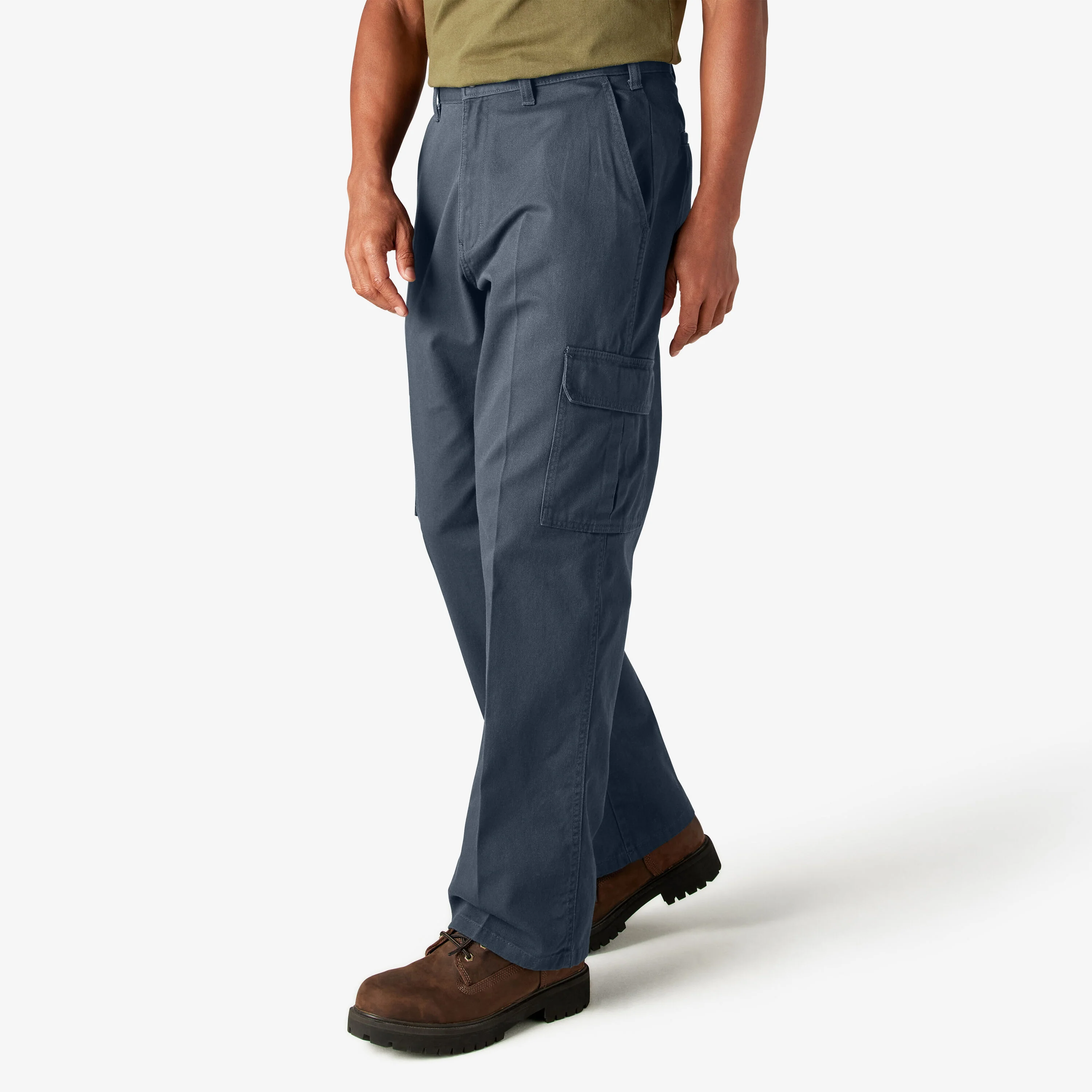 Dickies Loose Fit Cargo Pants - Rinsed Dark Navy (23214RDN) - Image 2