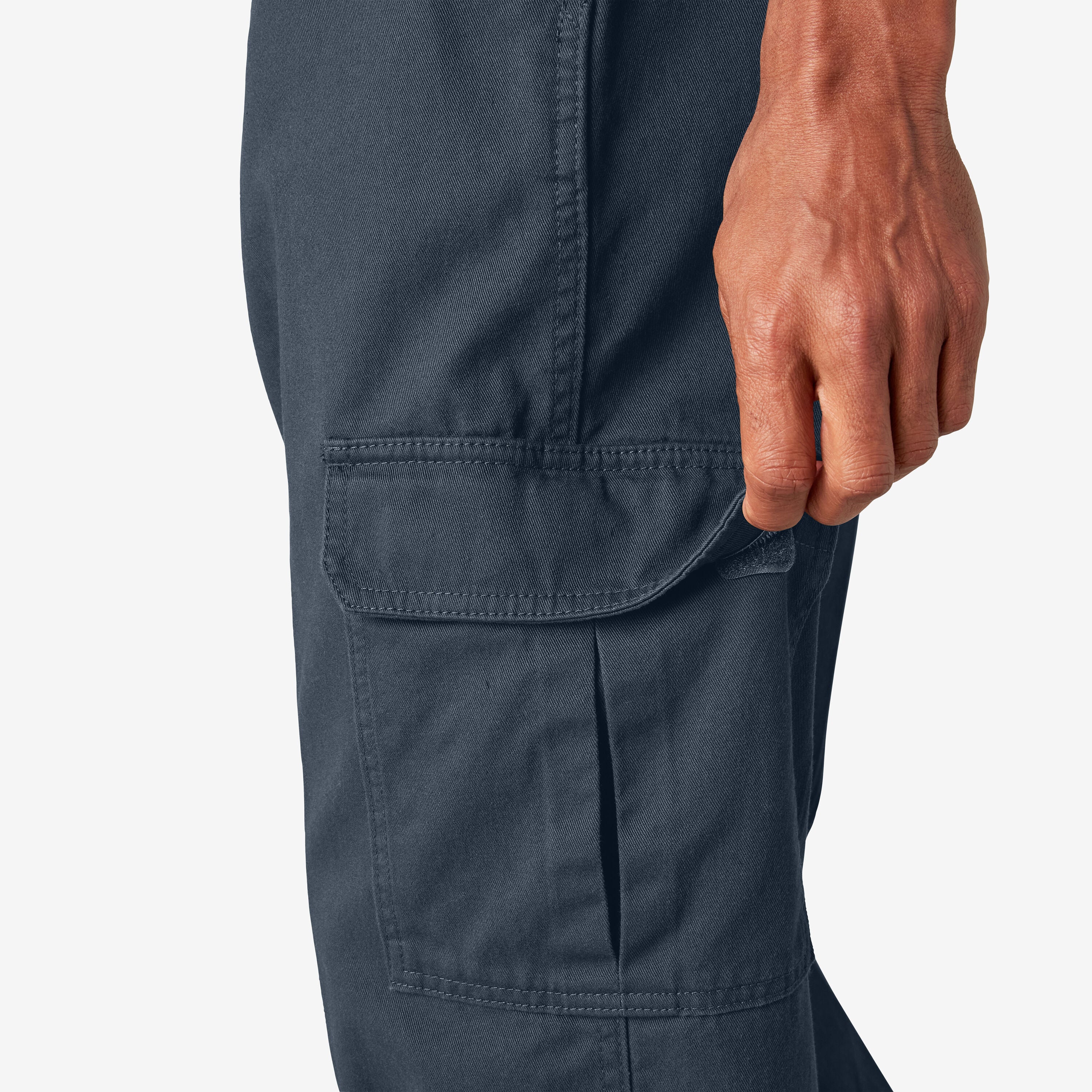 Dickies Loose Fit Cargo Pants - Rinsed Dark Navy (23214RDN) - Image 6