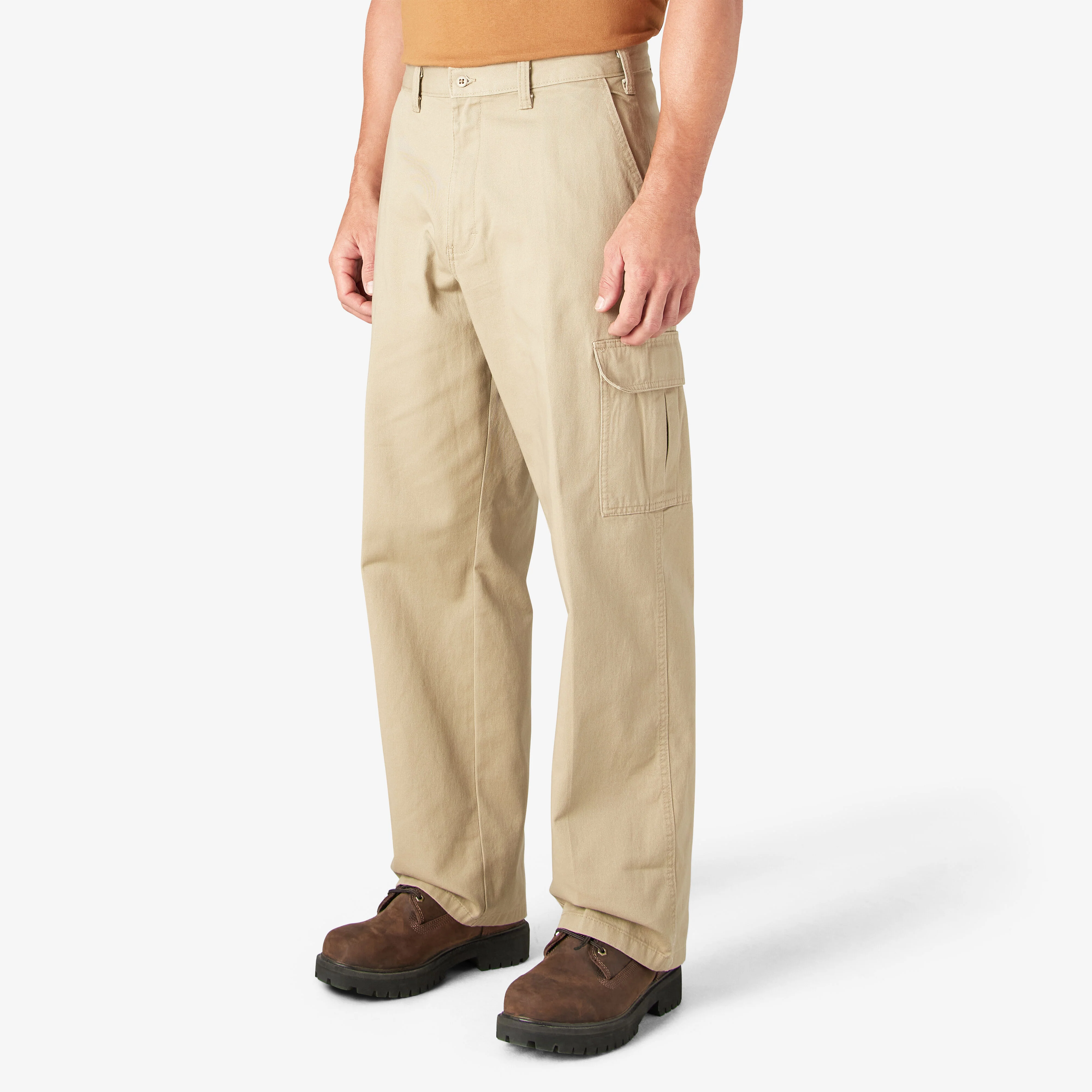 Dickies Loose Fit Cargo Pants - Rinsed Khaki (23214RKH) - Image 2