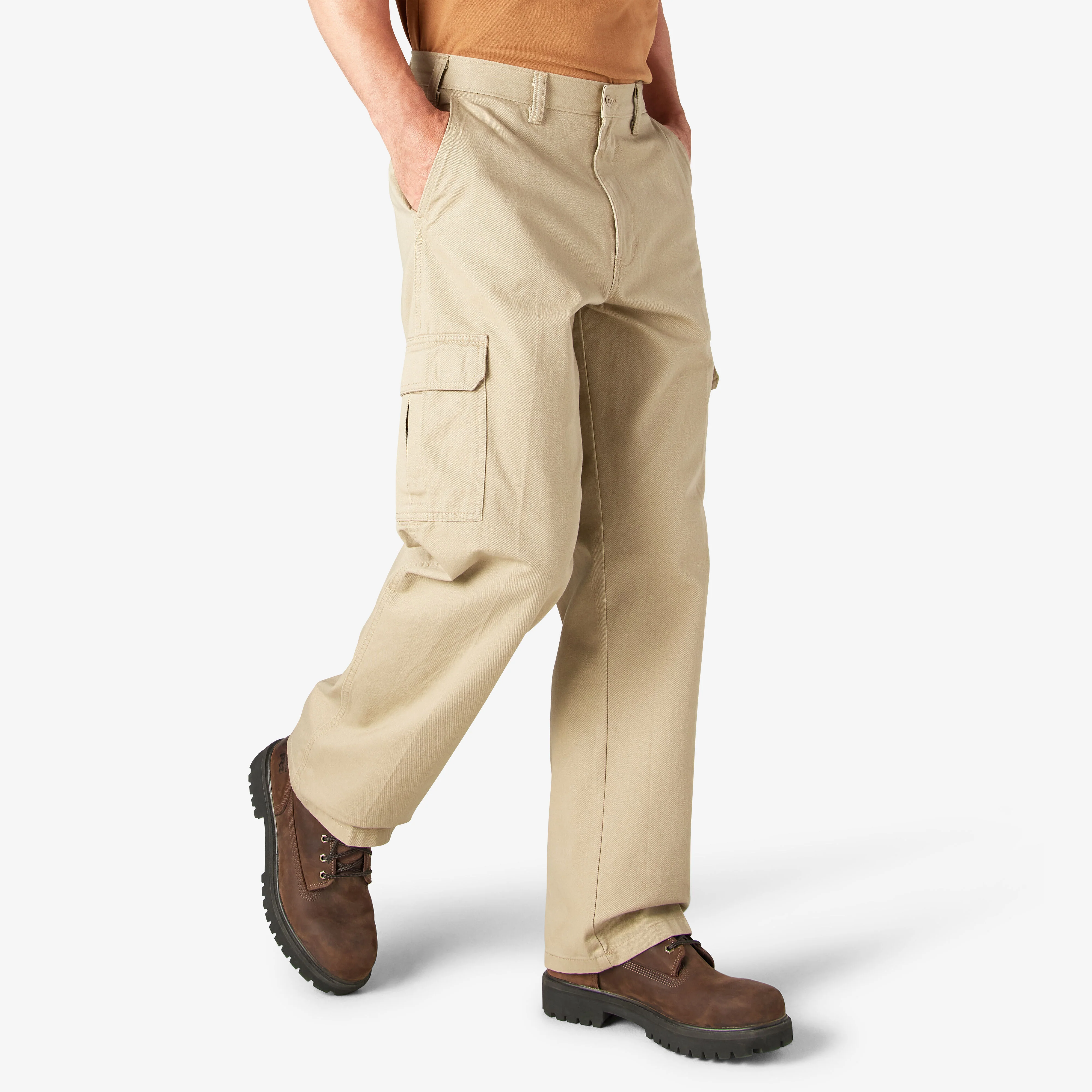 Dickies Loose Fit Cargo Pants - Rinsed Khaki (23214RKH) - Image 3