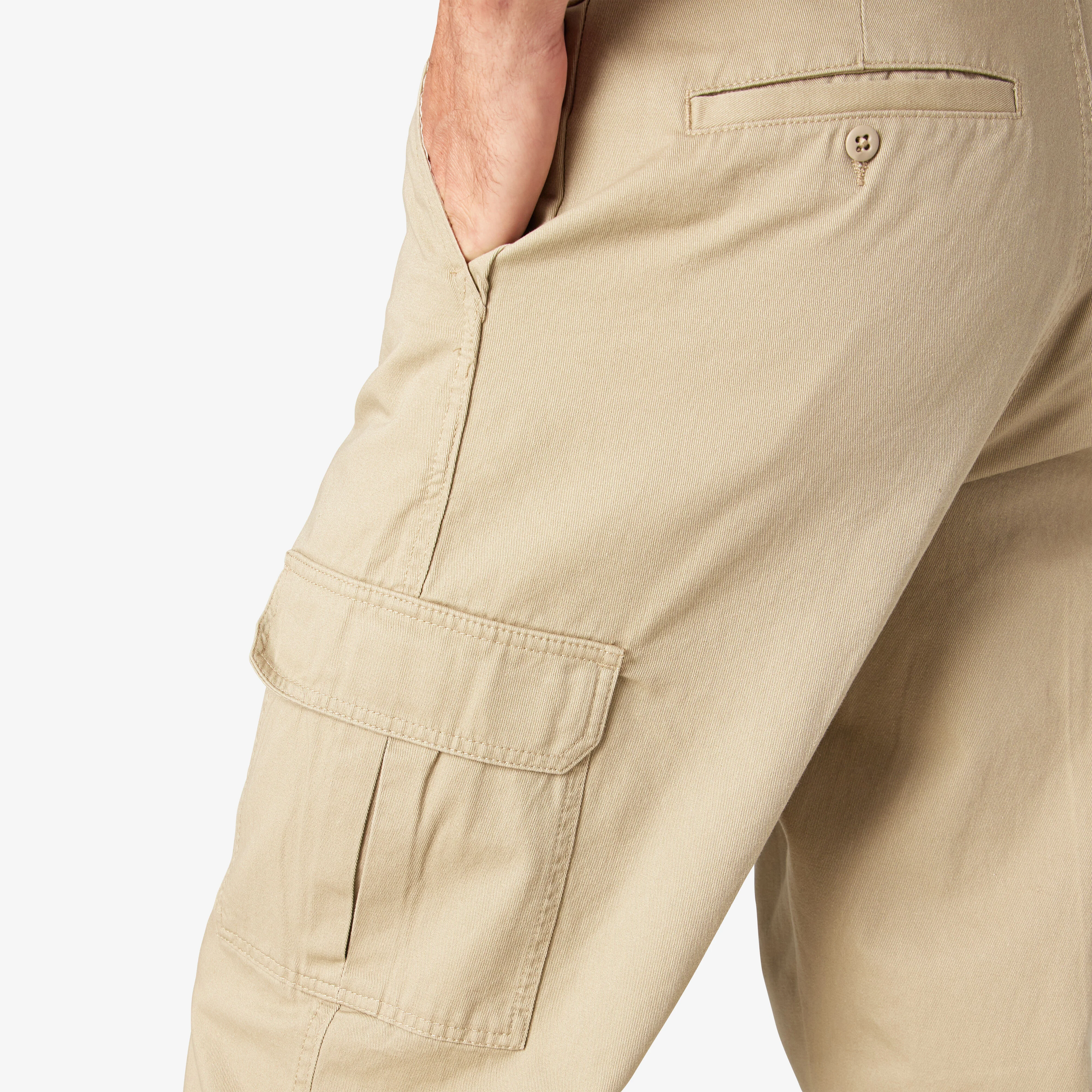 Dickies Loose Fit Cargo Pants - Rinsed Khaki (23214RKH) - Image 5