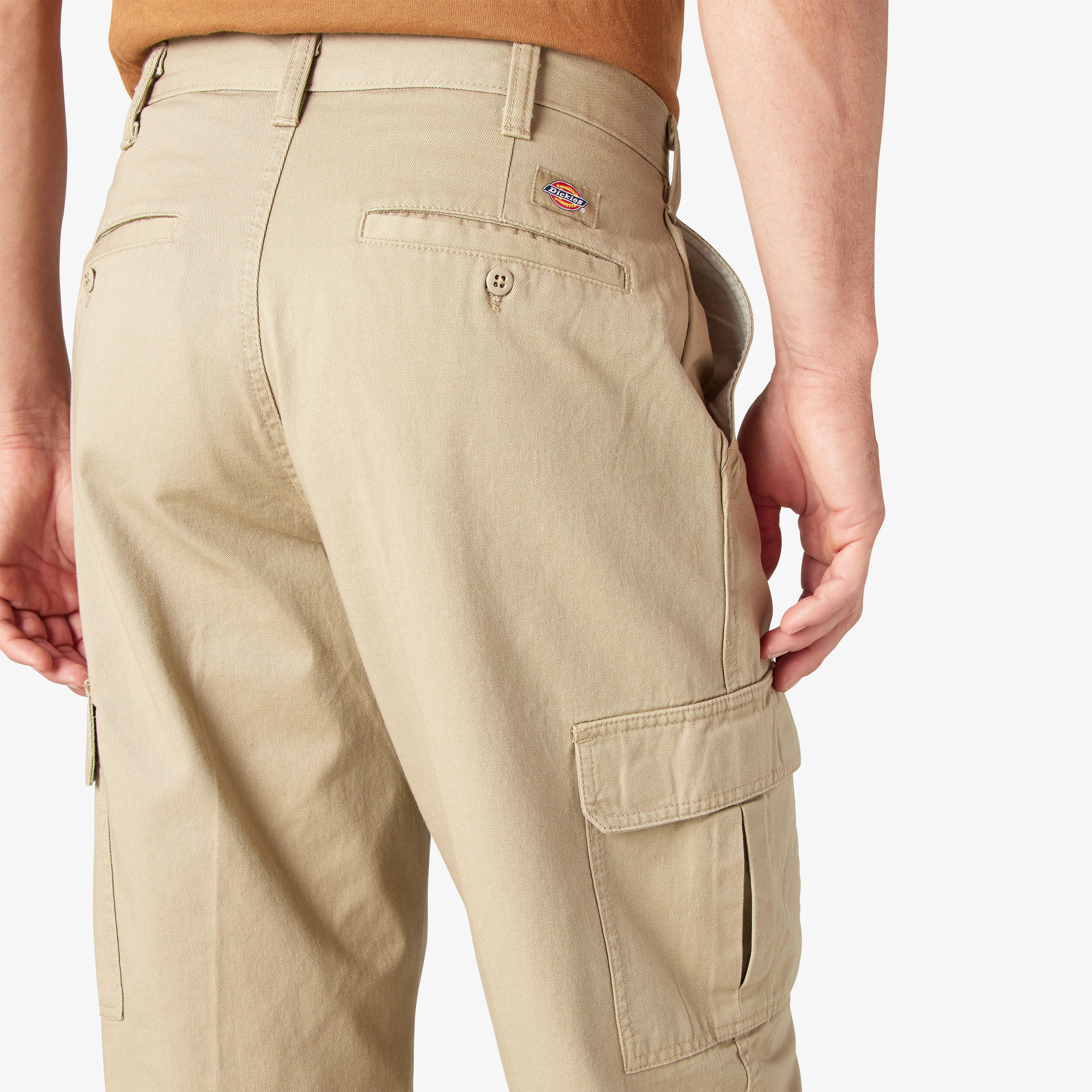 Dickies Loose Fit Cargo Pants - Rinsed Khaki (23214RKH) - Image 6