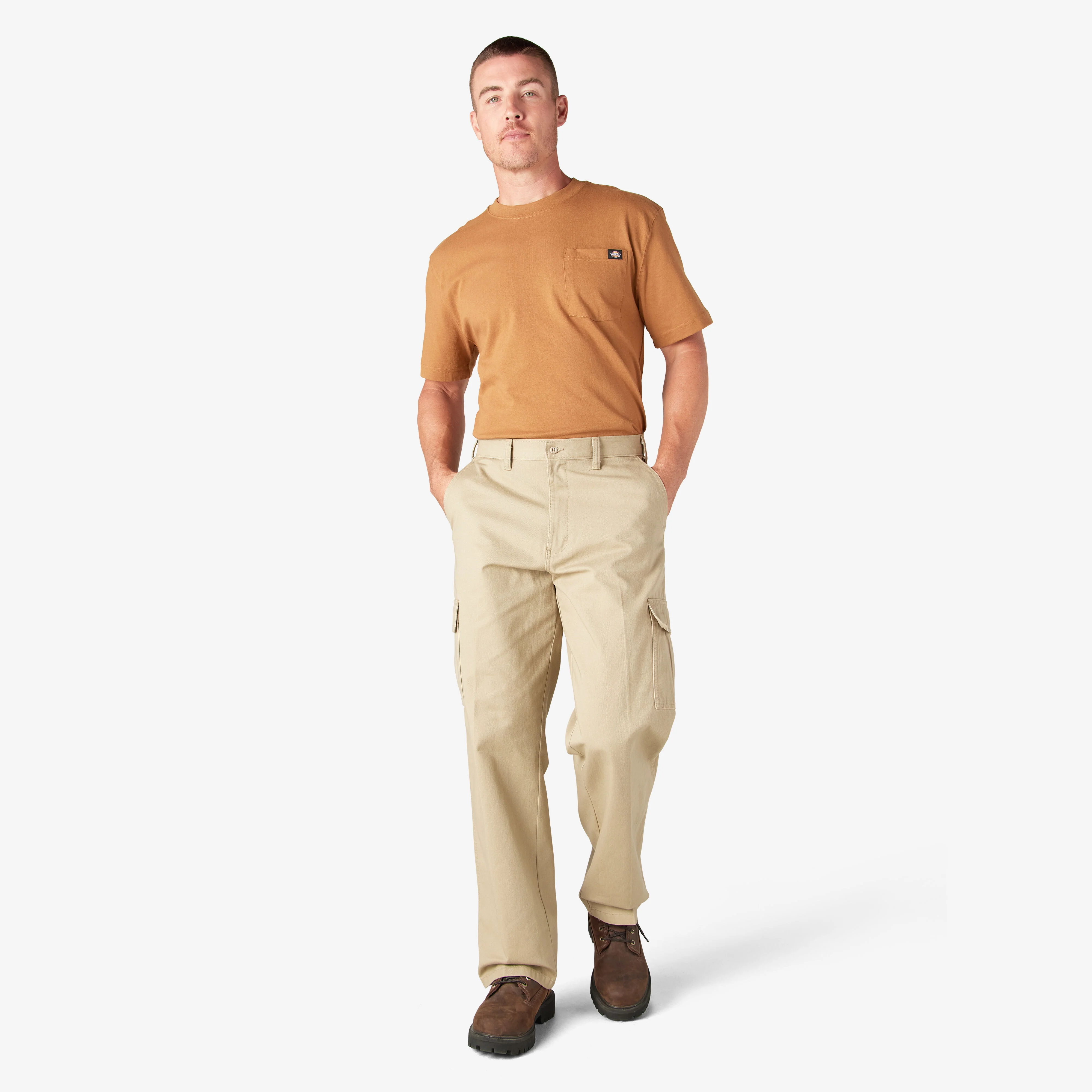 Dickies Loose Fit Cargo Pants - Rinsed Khaki (23214RKH) - Image 7