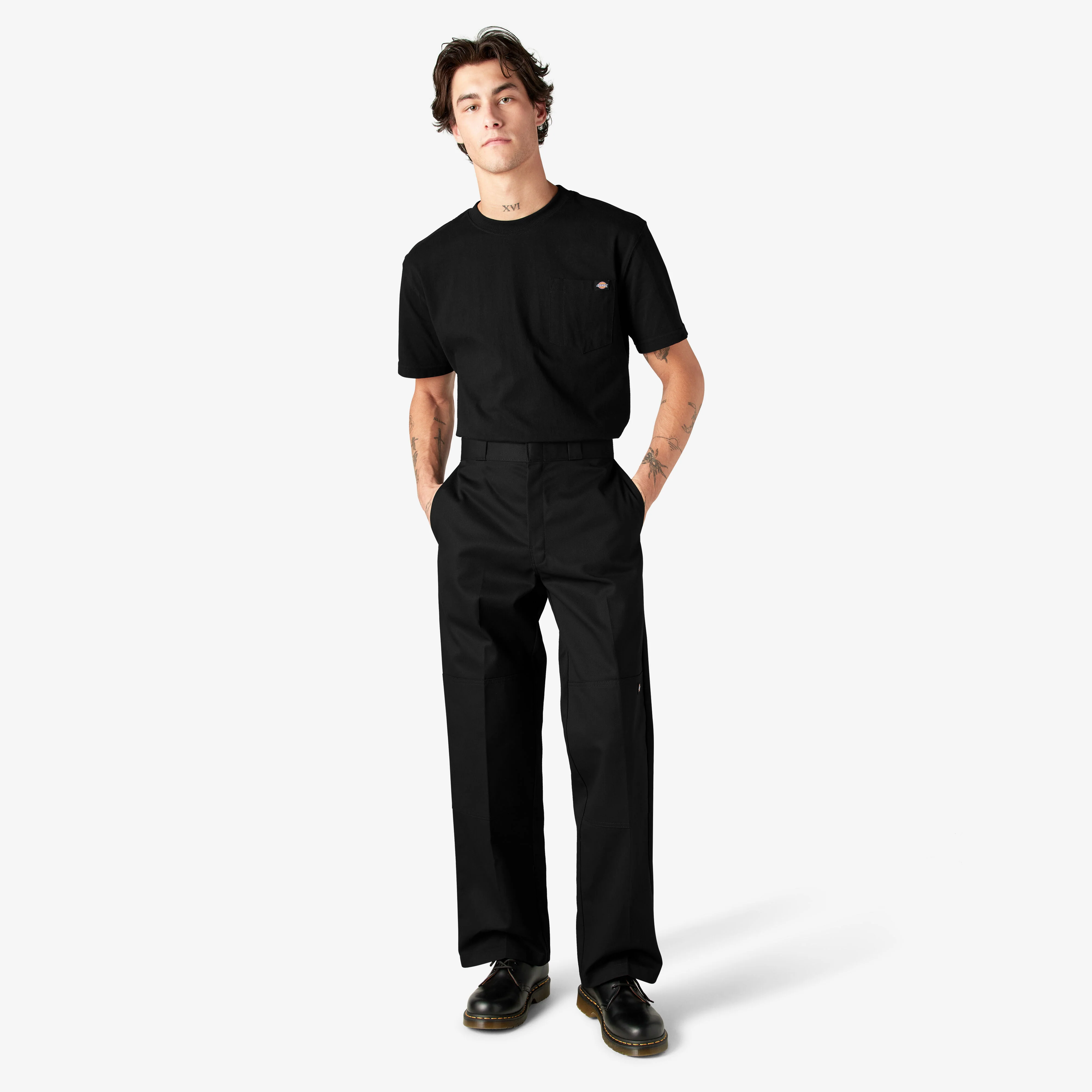 Dickies Loose Fit Double Knee Work Pants - Black 85283 - Image 13