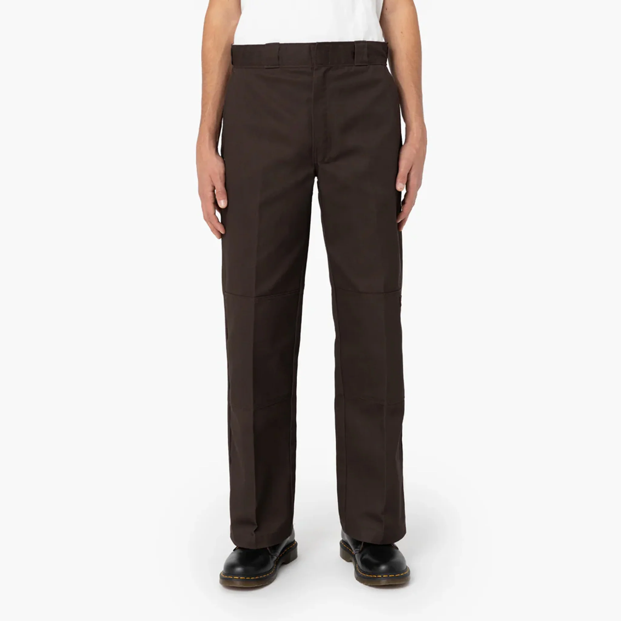 Dickies Loose Fit Double Knee Work Pants, Dark Brown, 46 x 32, Clearance