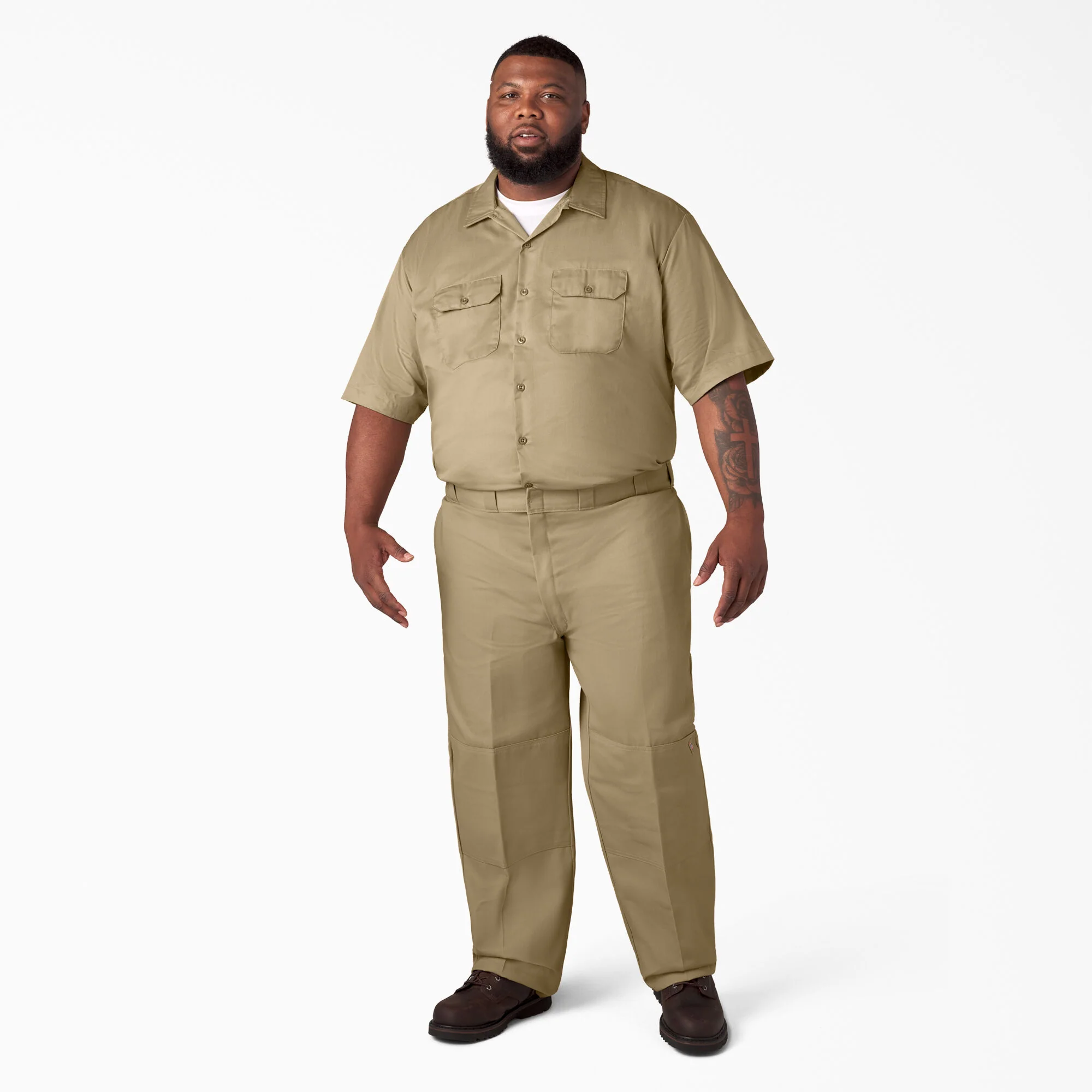 Dickies Loose Fit Double Knee Work Pants - Khaki 85283 - Image 13
