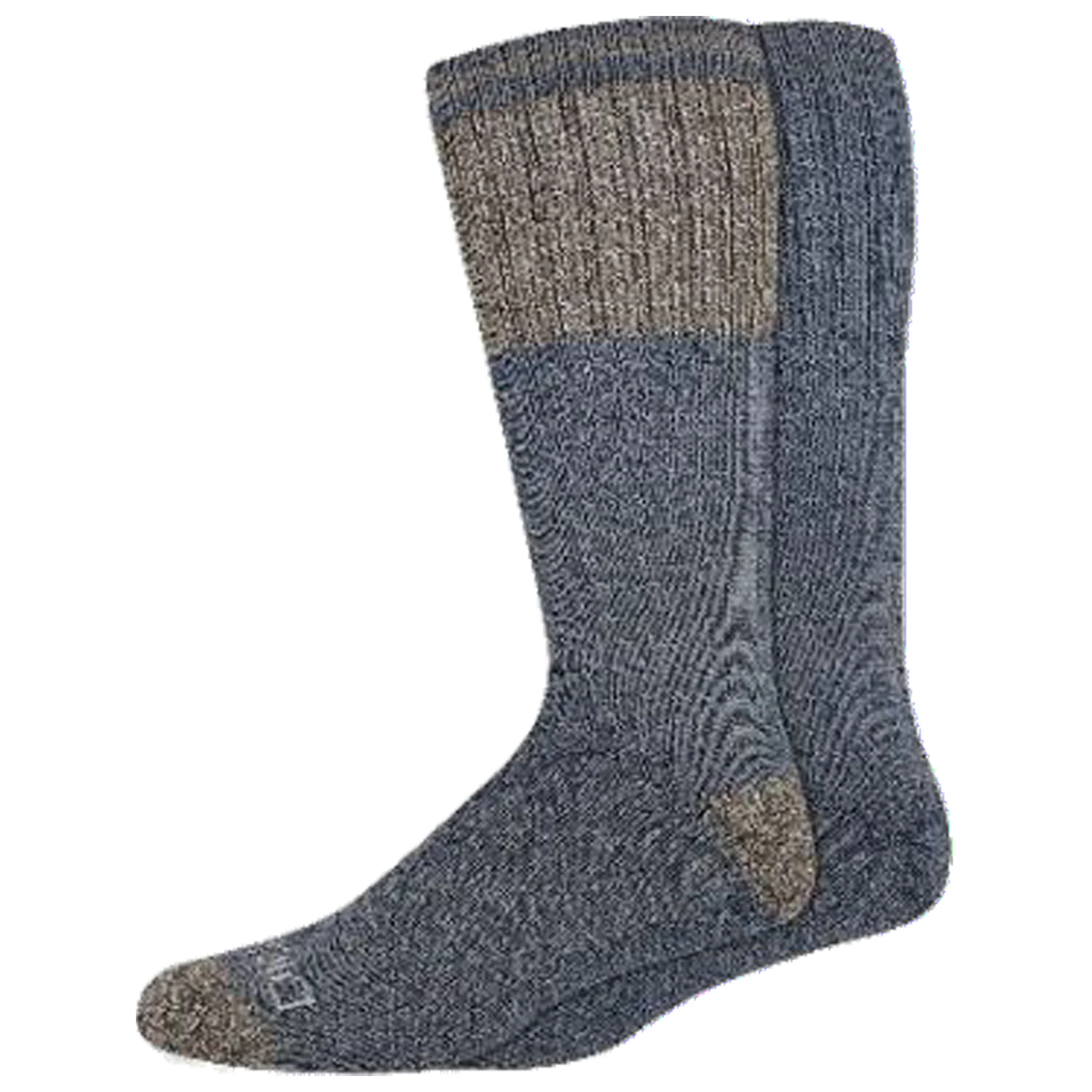 Dickies Men's 2 Packs Brushed Charcoal Fiber Color Block Crew Socks, Sizes 6-12 ( I211015 )