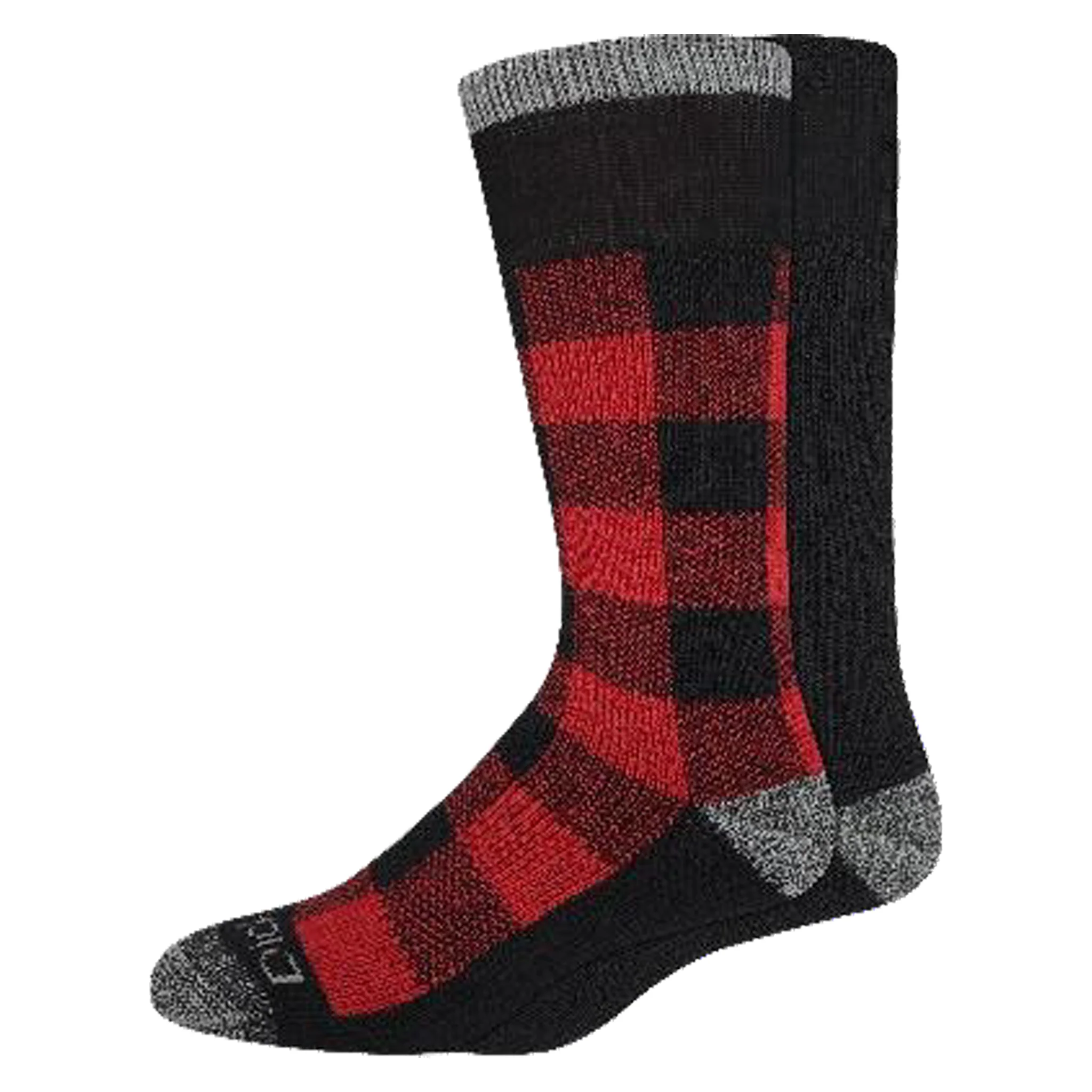 Dickies Men's 2 Packs Wool Blend Flannel Plaid Crew Socks, Sizes 6-12 ( I201007 - I201006 )