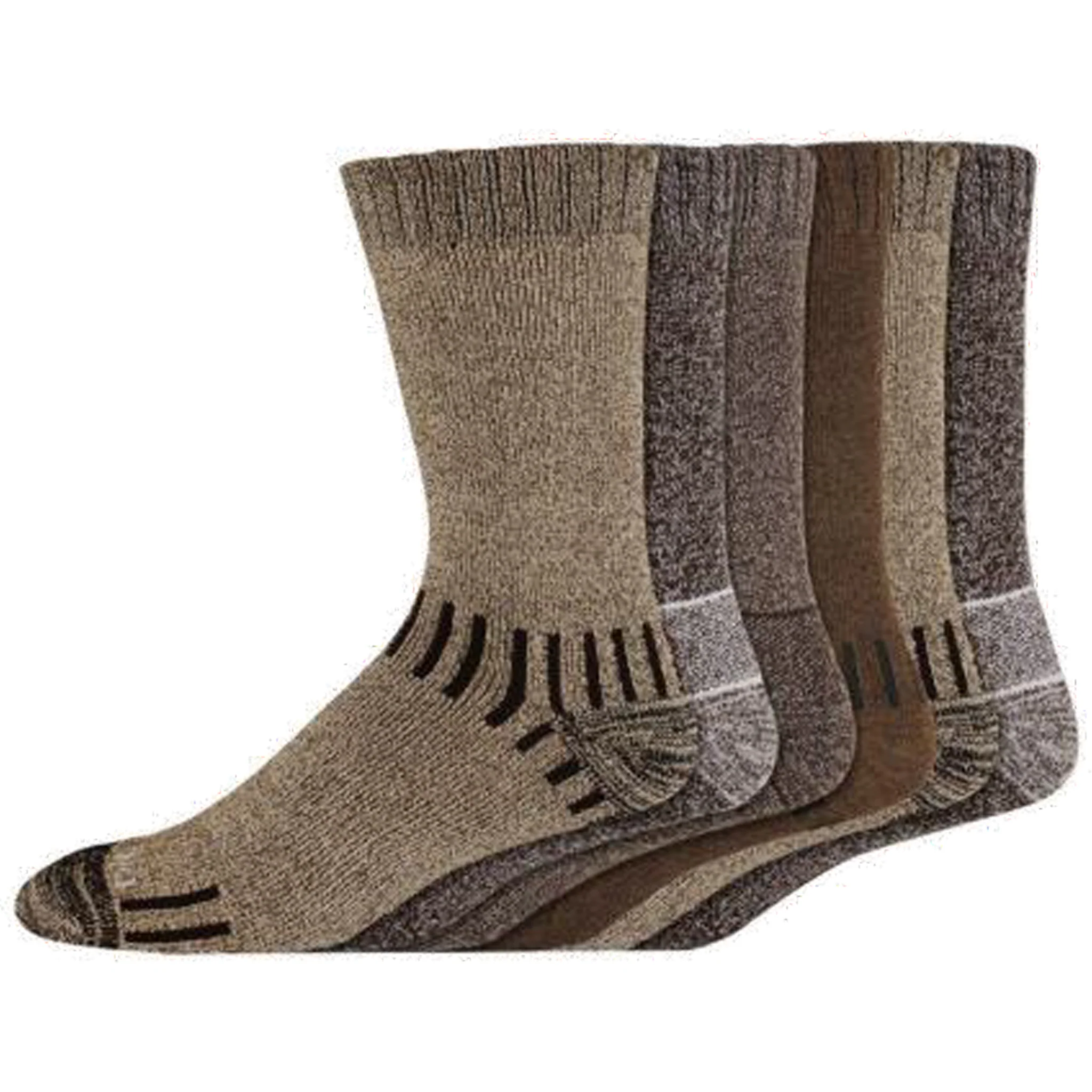 Dickies Men's 6 Packs The Trekker Crew Accent Heel/Toe Asst Socks, Sizes 6-12 ( I611011 ) - Image 2