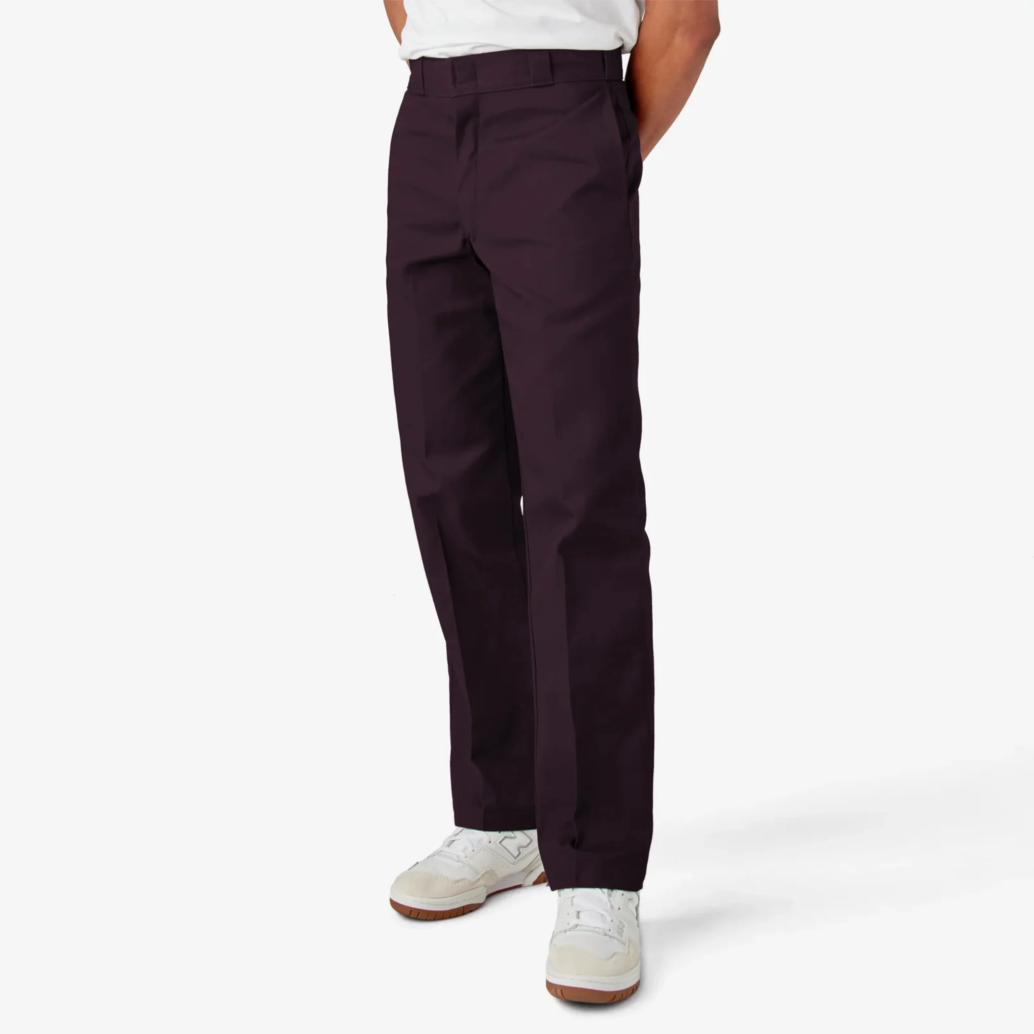 Dickies Men's 874 Original Fit Work Pants, Maroon, 34 x 28, Clearance - Image 2